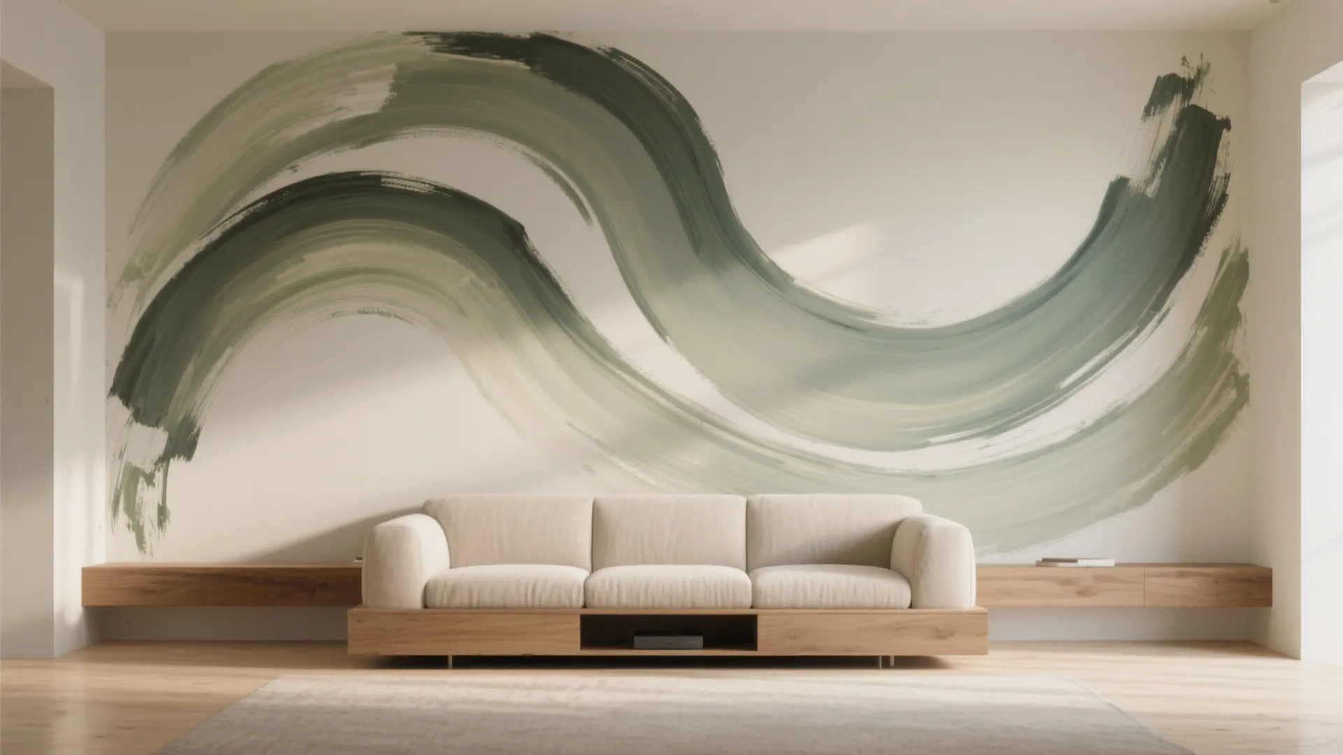 Painterly Murals and Overscaled Brushwork as the Focal Wall