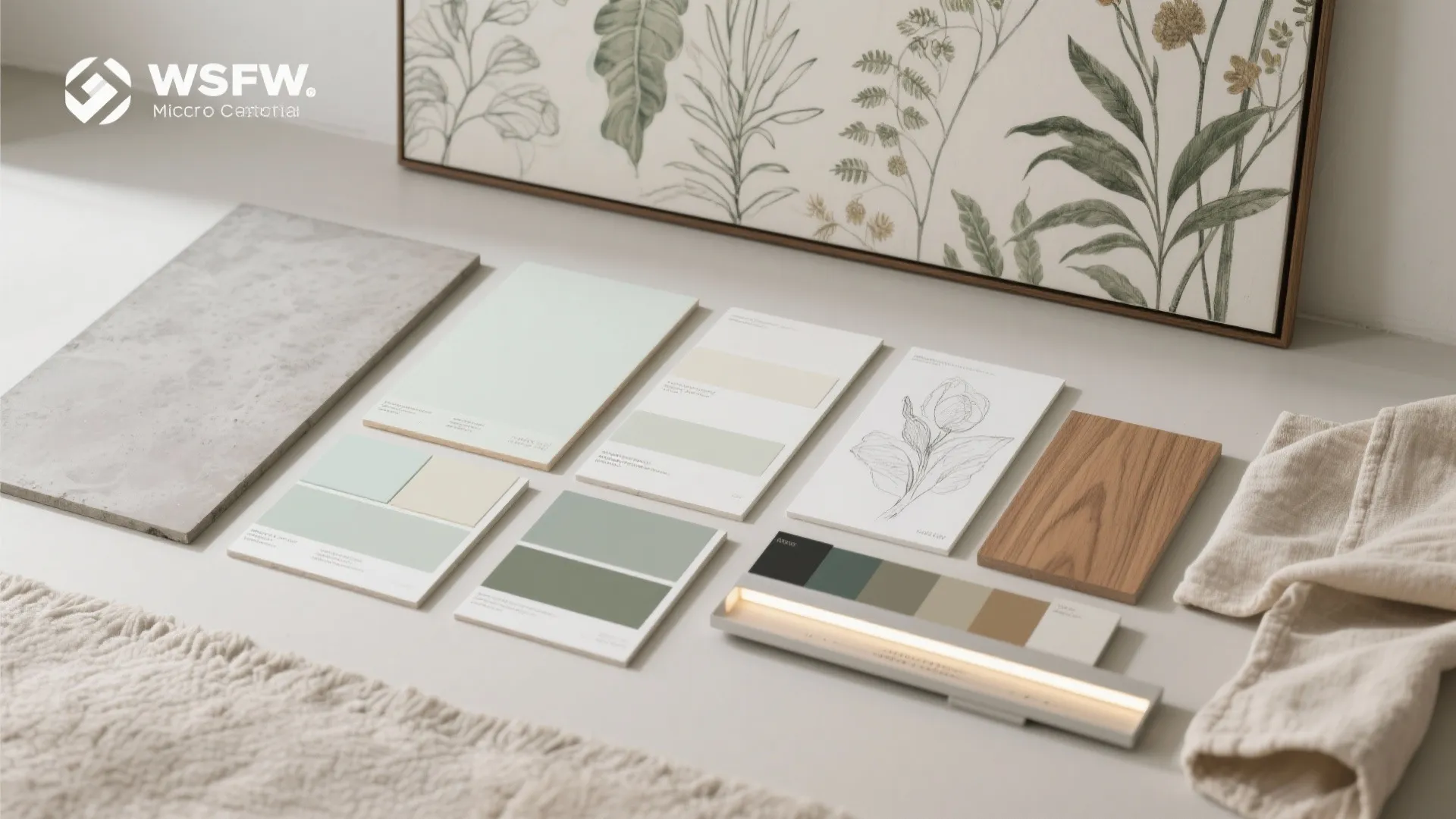 Artful Murals and Soft-Burnished Finishes (Limewash or Microcement)