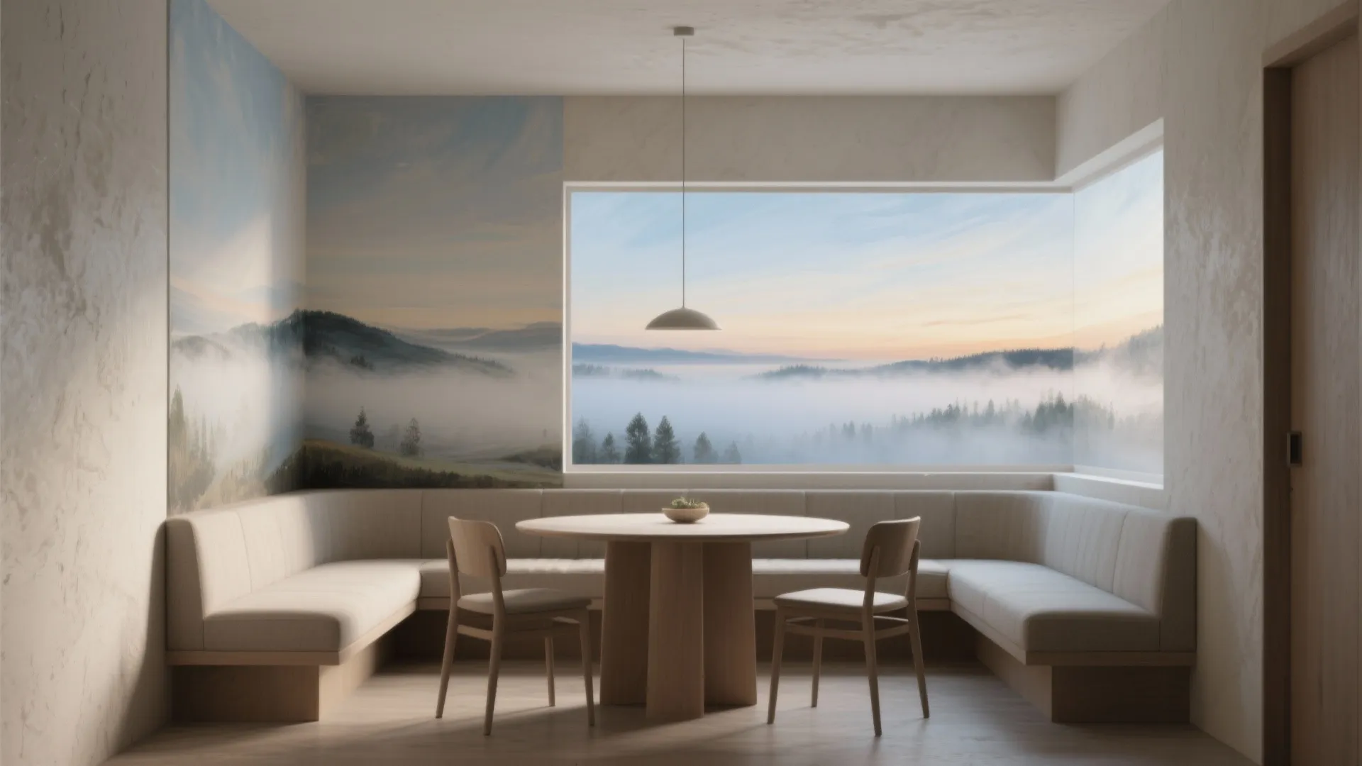 2) Full-Wall Mural: Scenic, Abstract, or Hand-Painted Statement