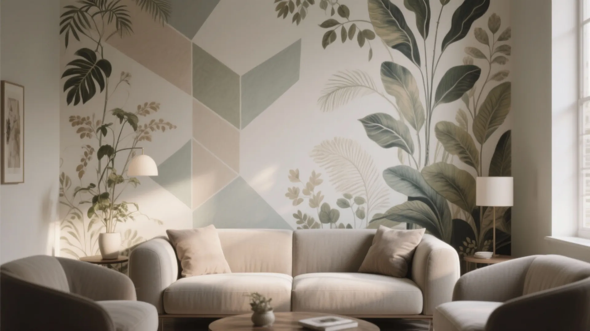 4. Subtle Pattern or Mural