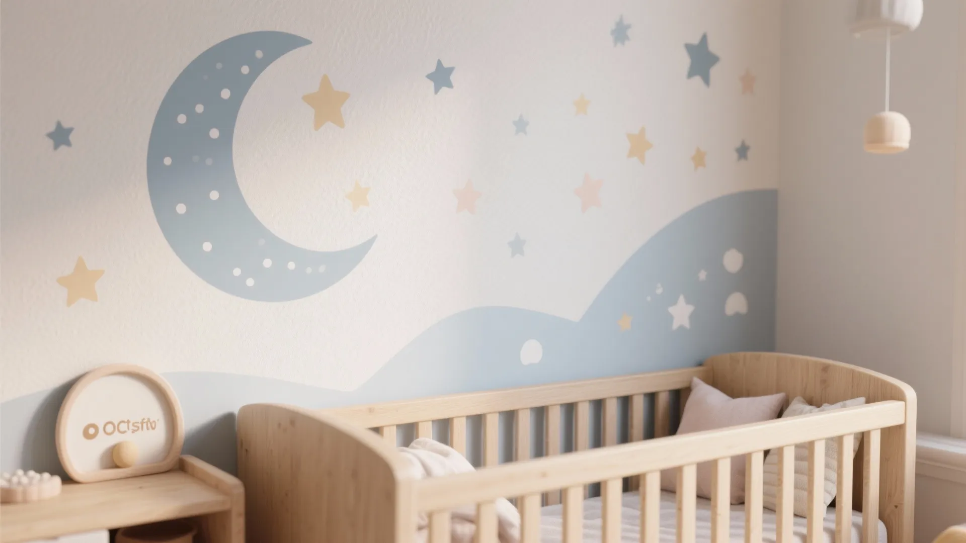 5. Mural or removable wallpaper with washable paint base