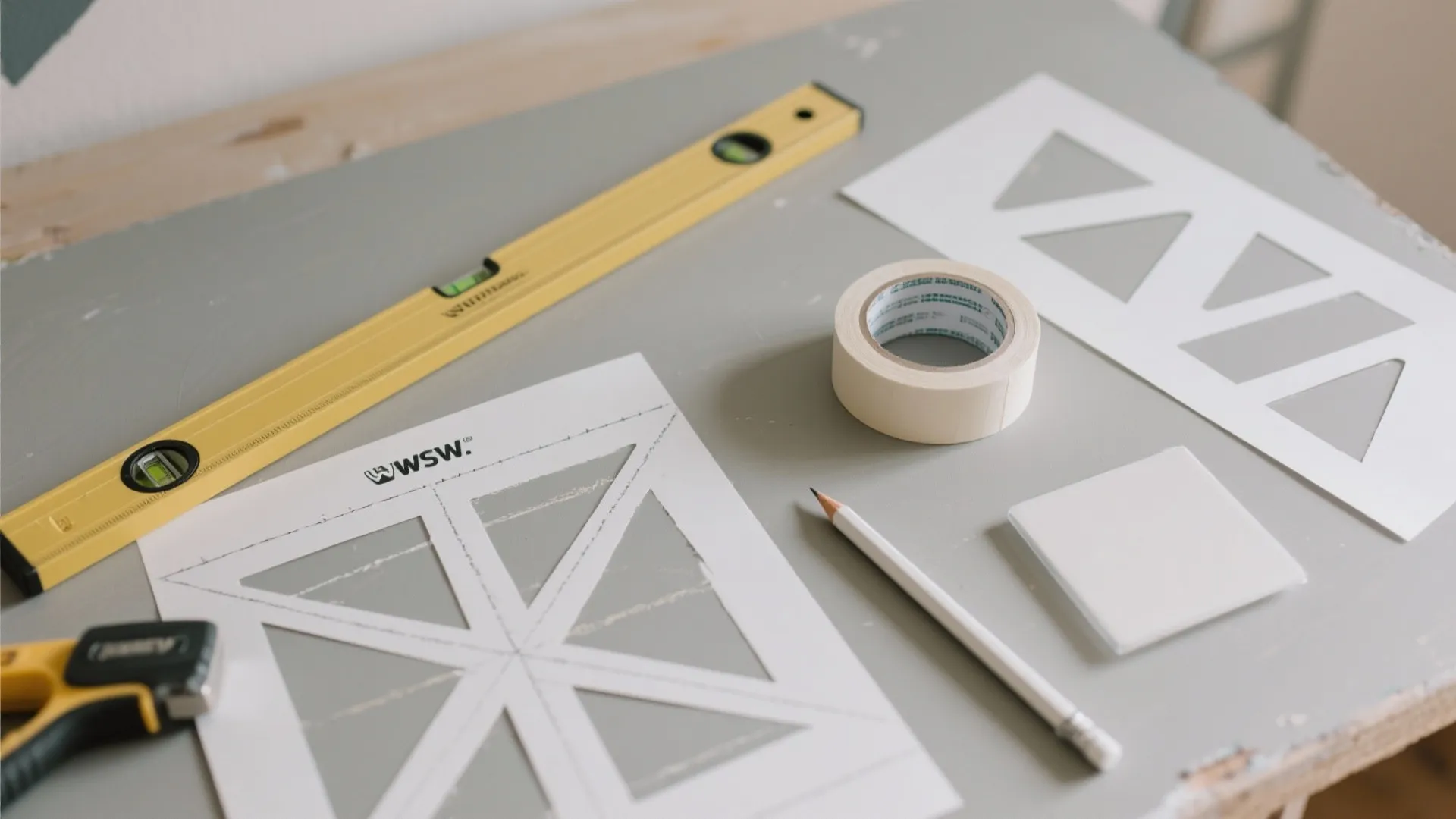 Mandala or Shree Yantra Line Art Mural