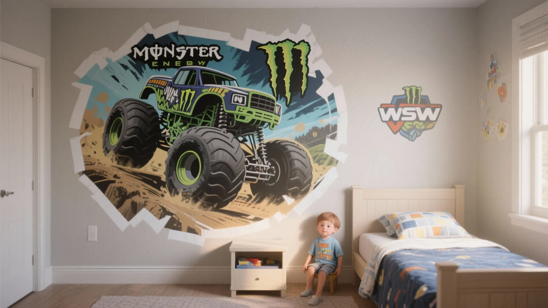 1. Make a single-wall mural the boss