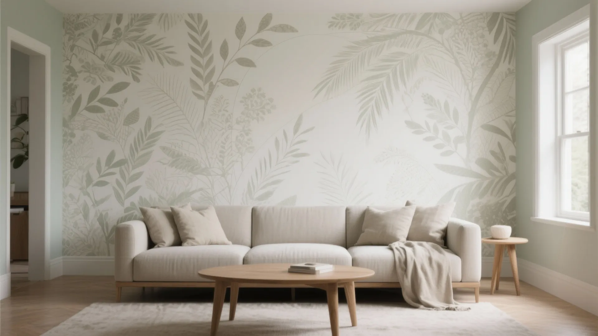 3. Use a mural or textured wallpaper as a backdrop