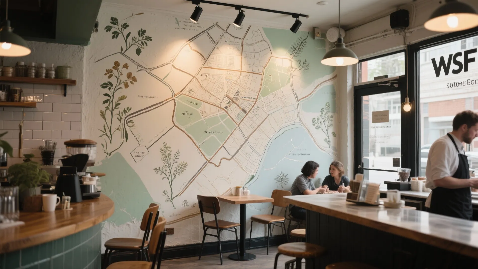 Local Mural with a Light Wash