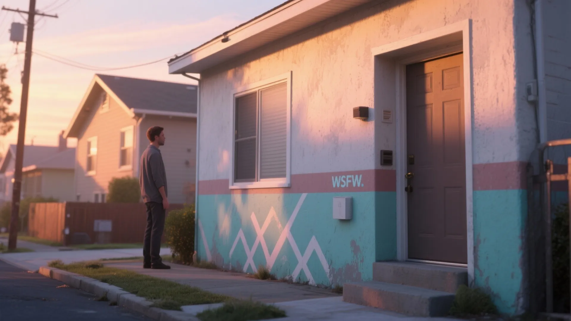 5. Stencils, murals and subtle washes for personality