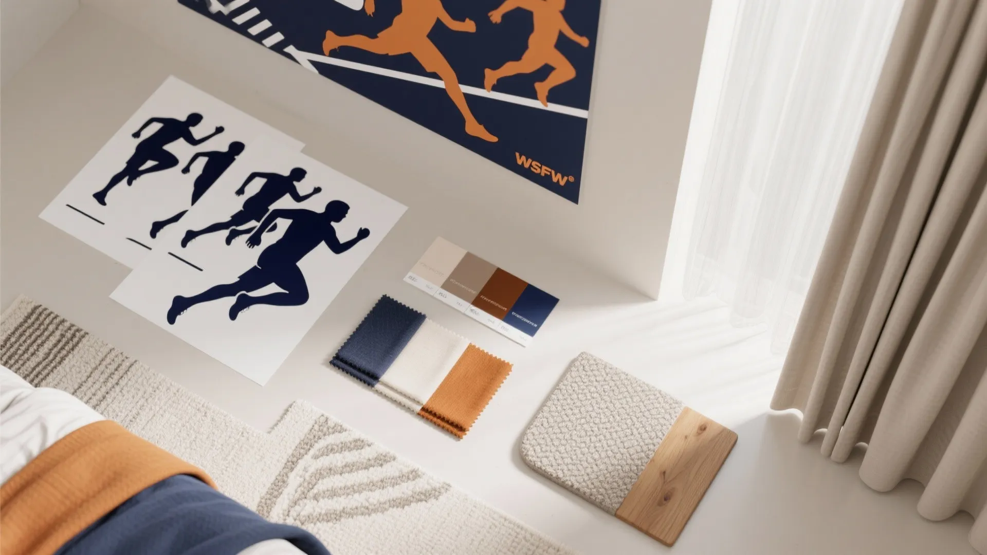 4. Graphic Murals, Decals, and Sporty Textiles