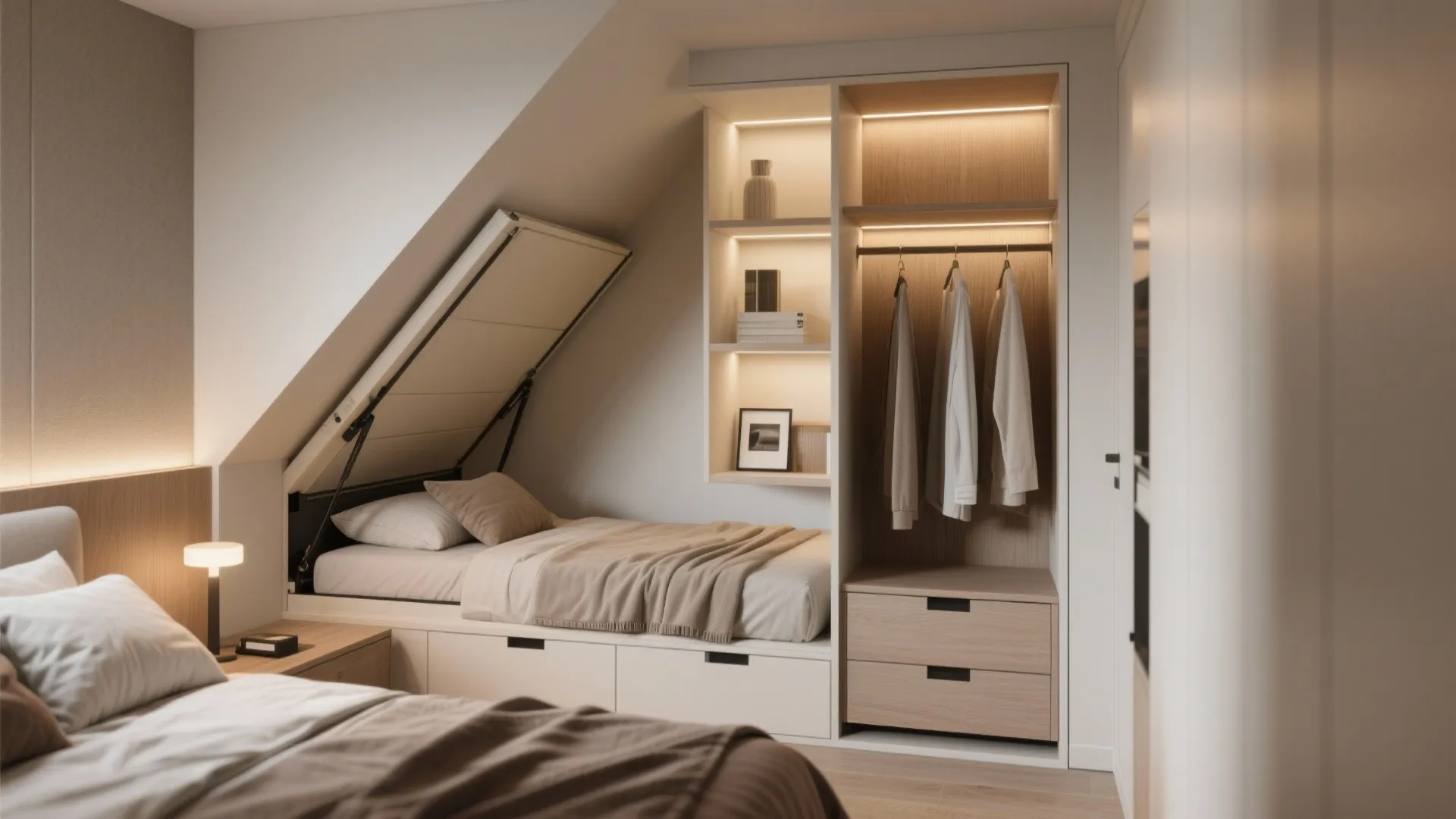3. Murphy Bed or Alcove Guest Nook