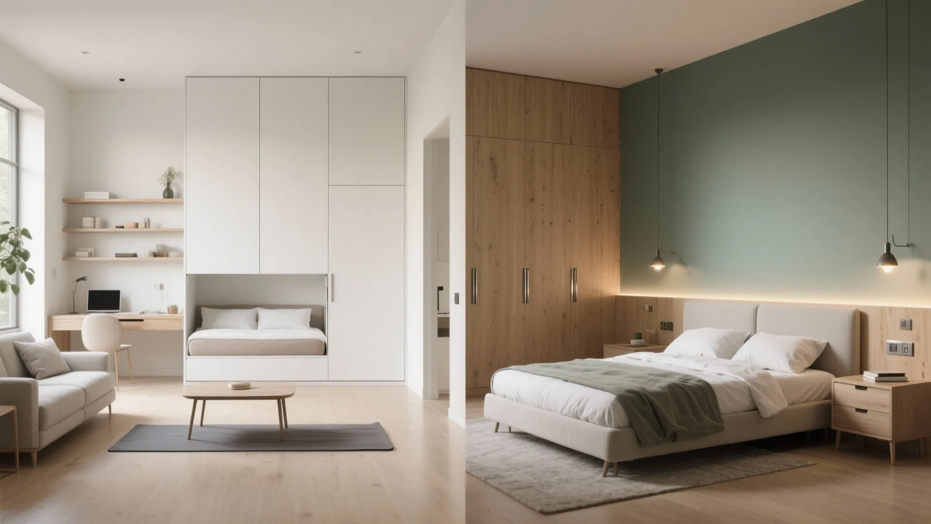 A Murphy Bed That Disappears
