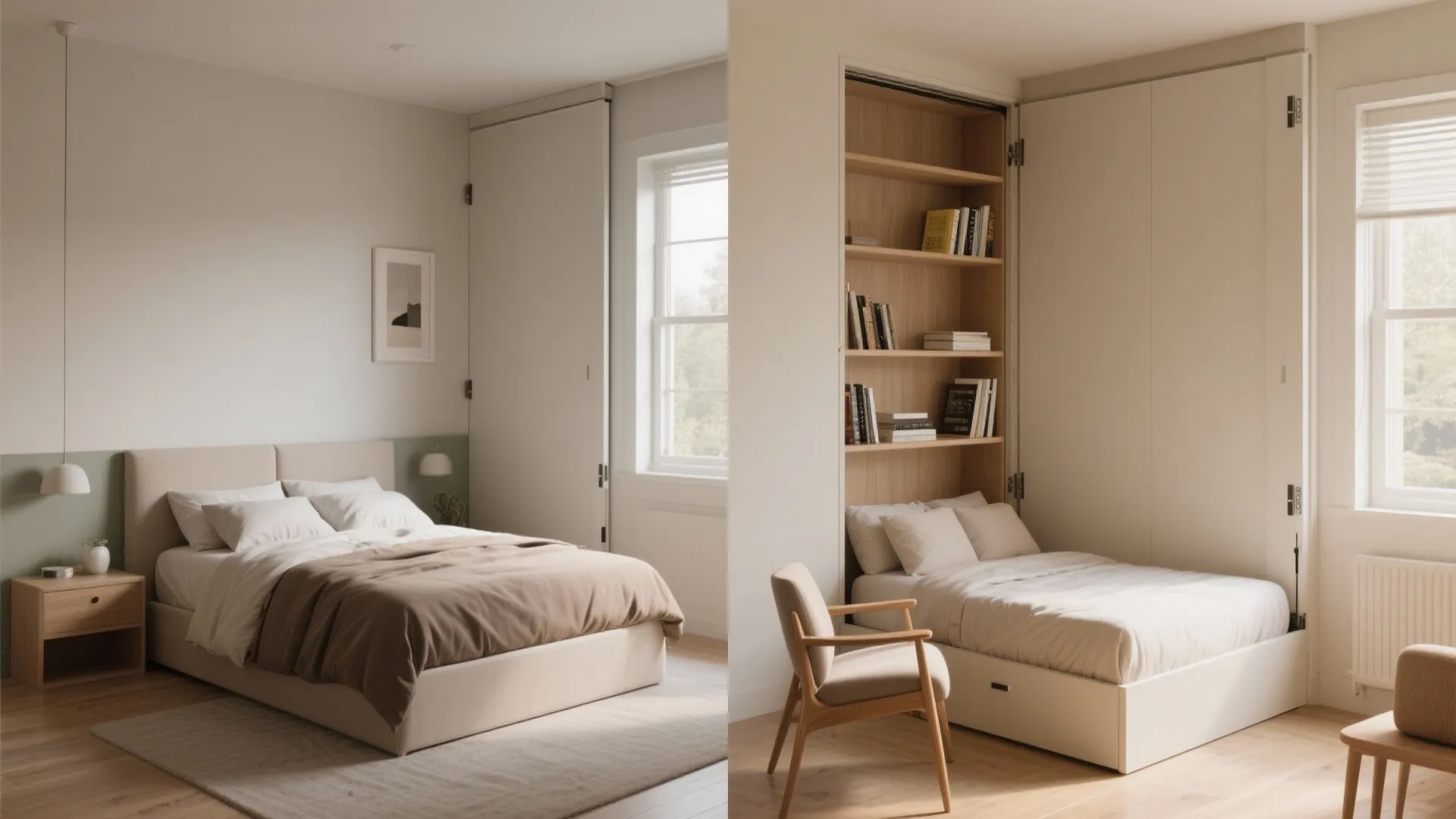 4. Foldable Murphy Bed