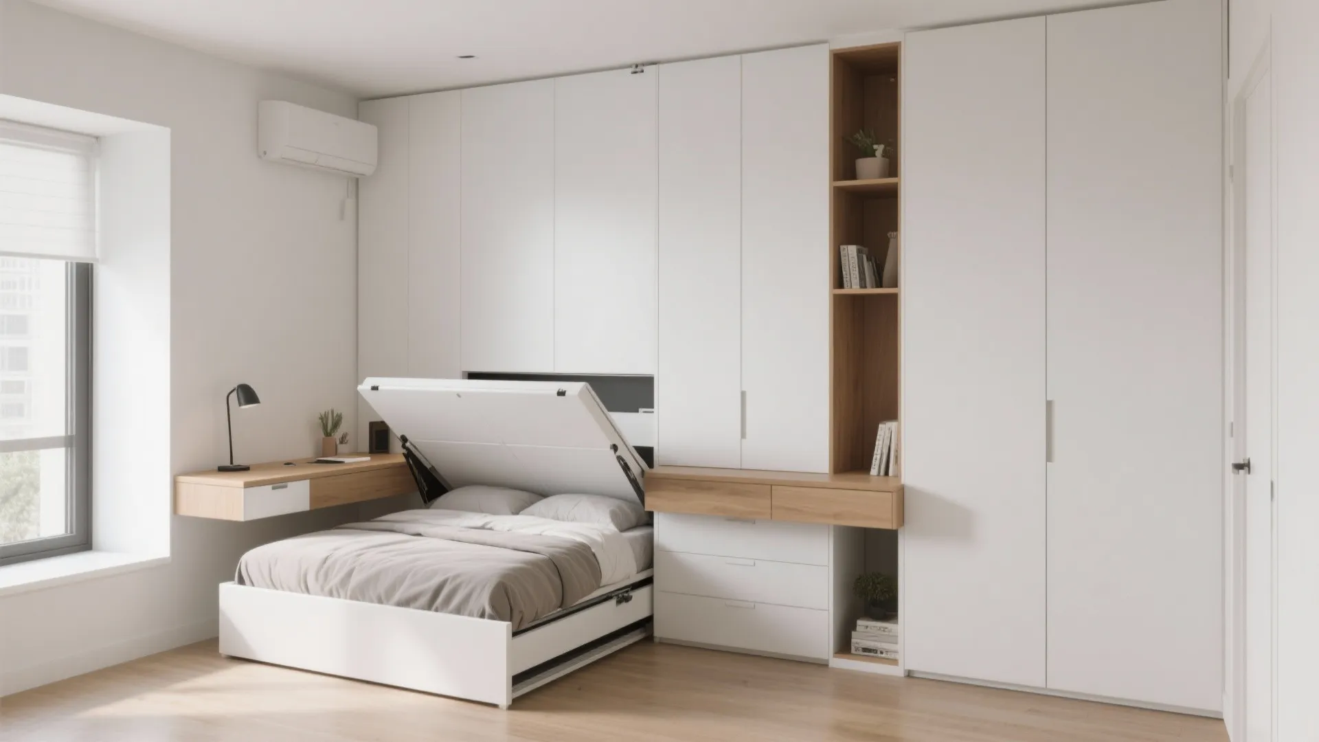 5. Murphy Bed with Desk Combo