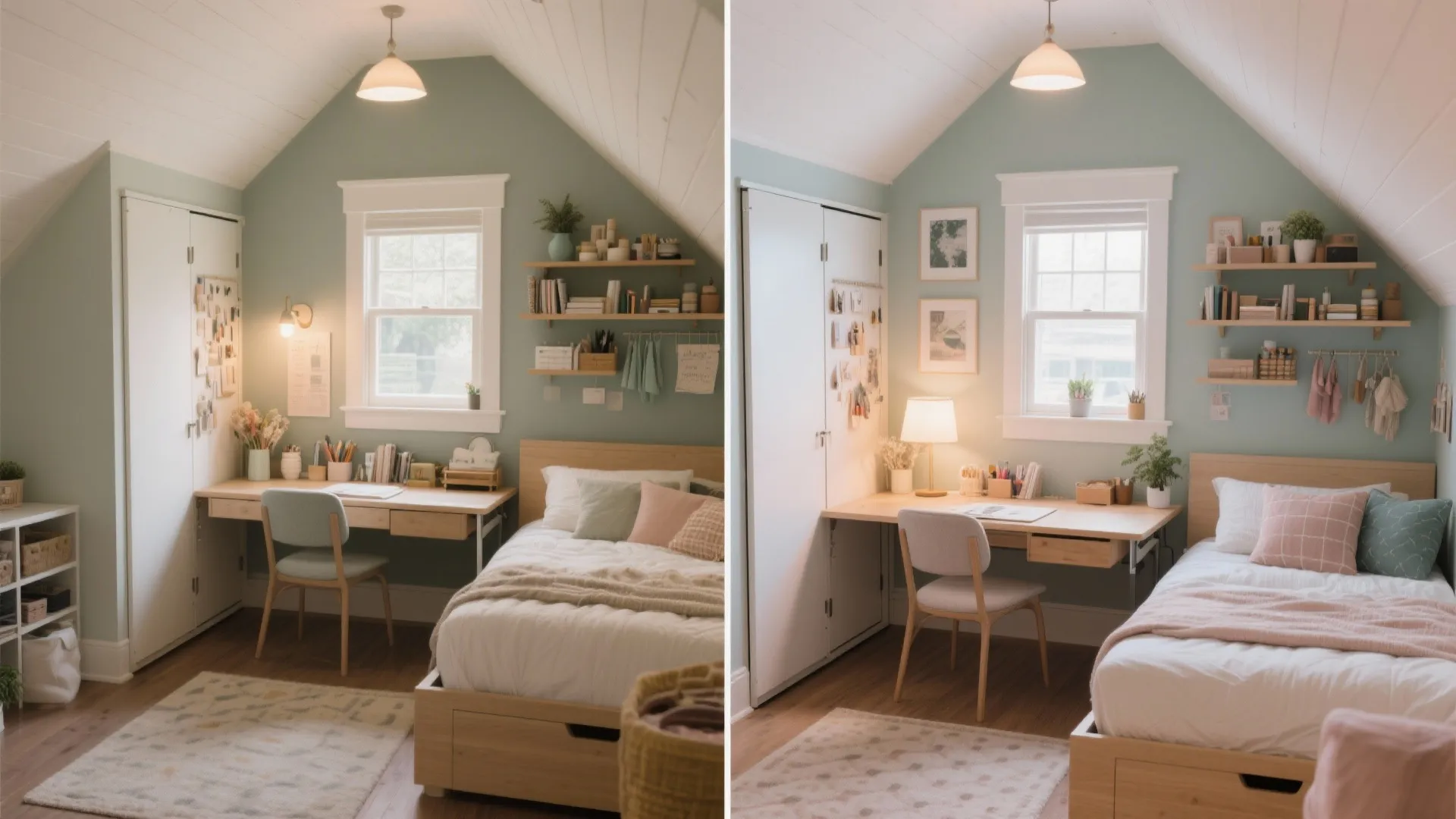 4. Murphy Bed + Desk Combo