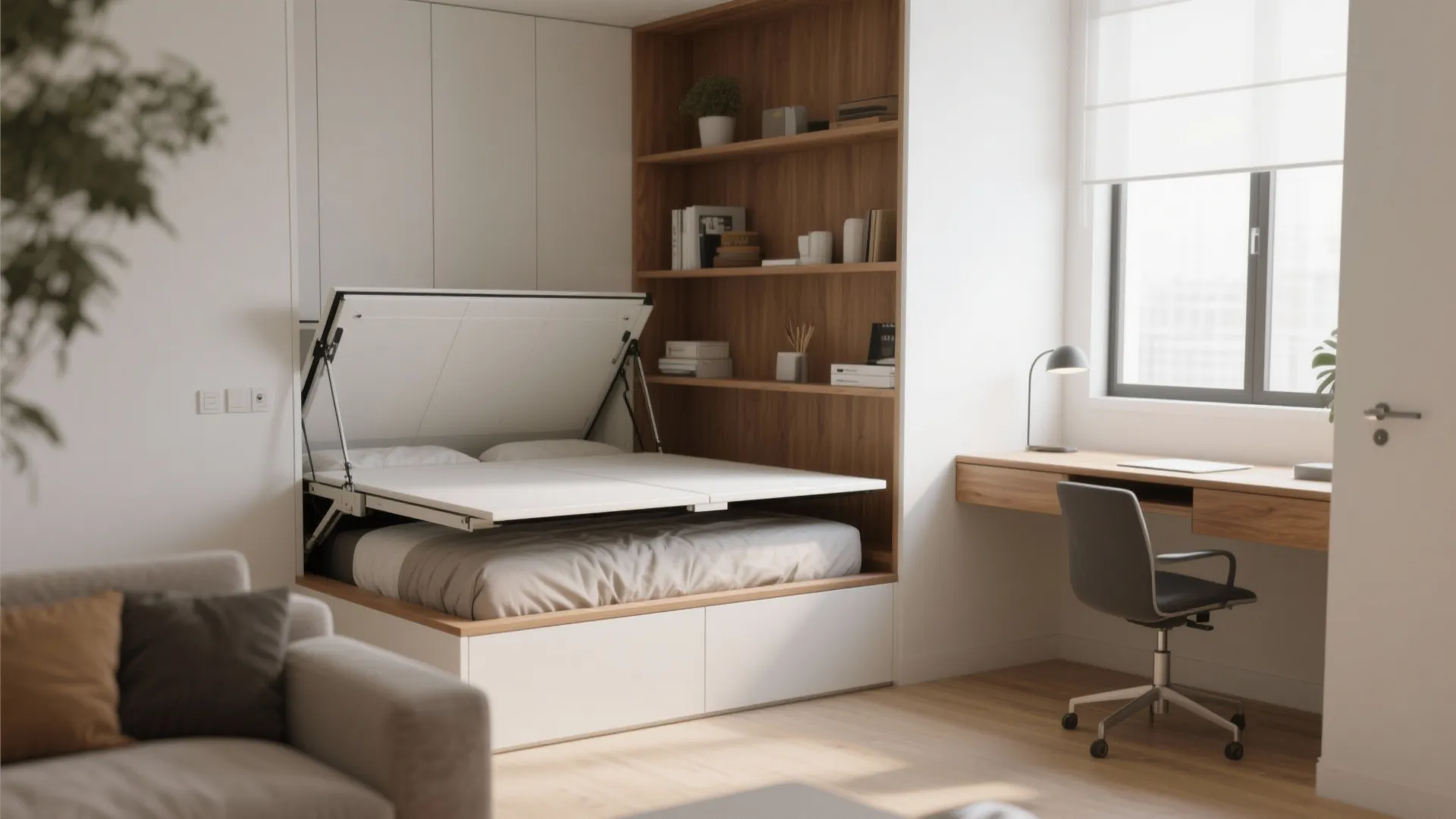 2. Murphy Bed + Foldaway Furniture