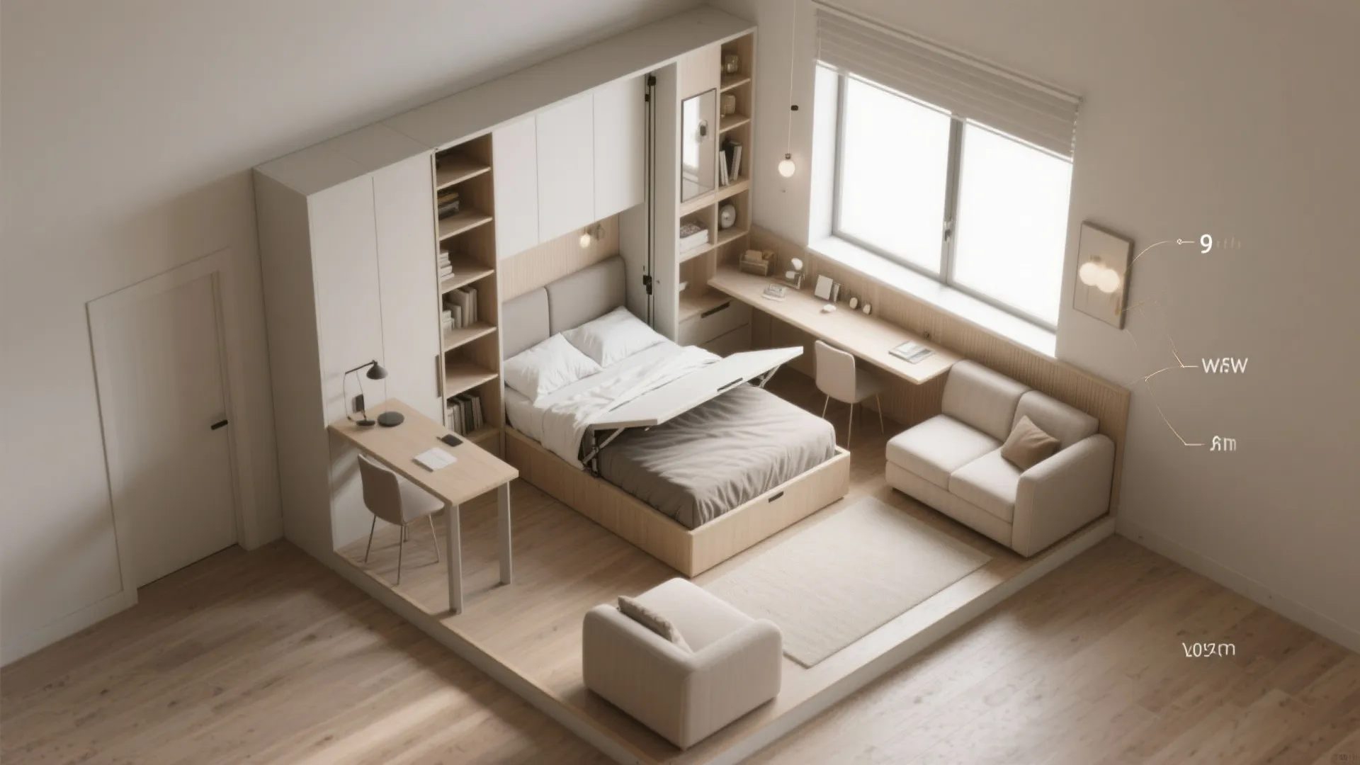 5. Fold-away and multi-functional pieces