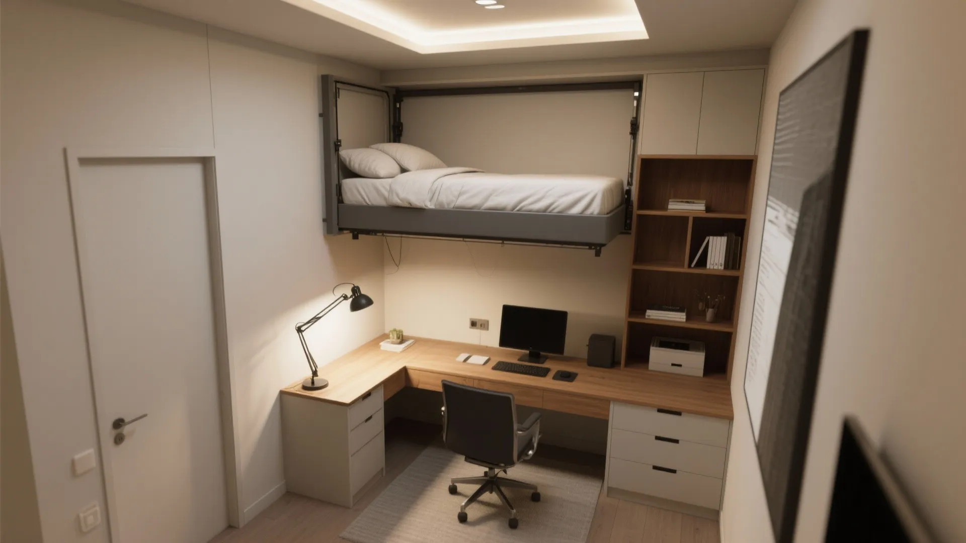 2. Make the second bedroom dual-purpose