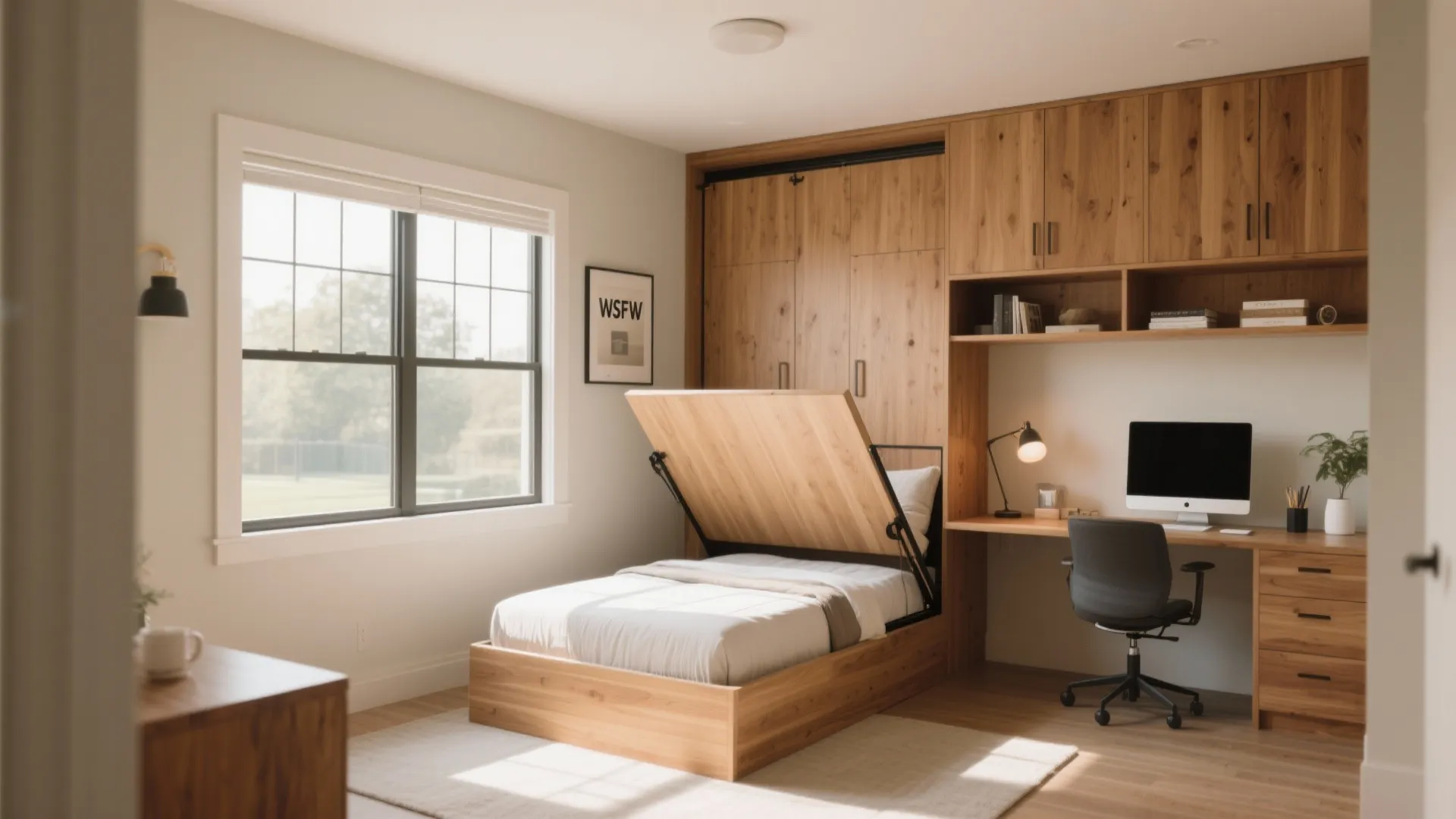3. Murphy Bed with Storage