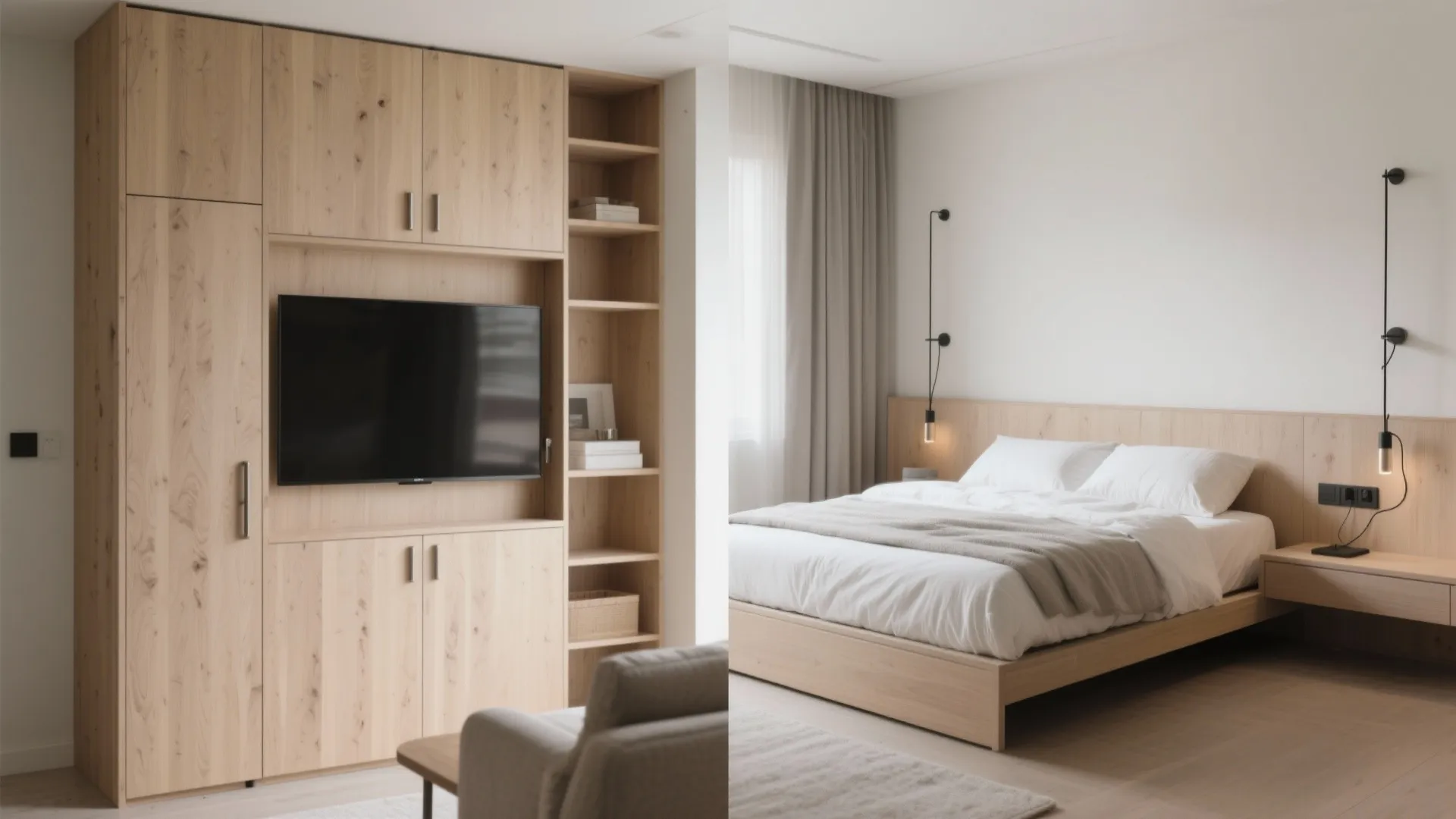 Murphy Single Bed in a Wall System