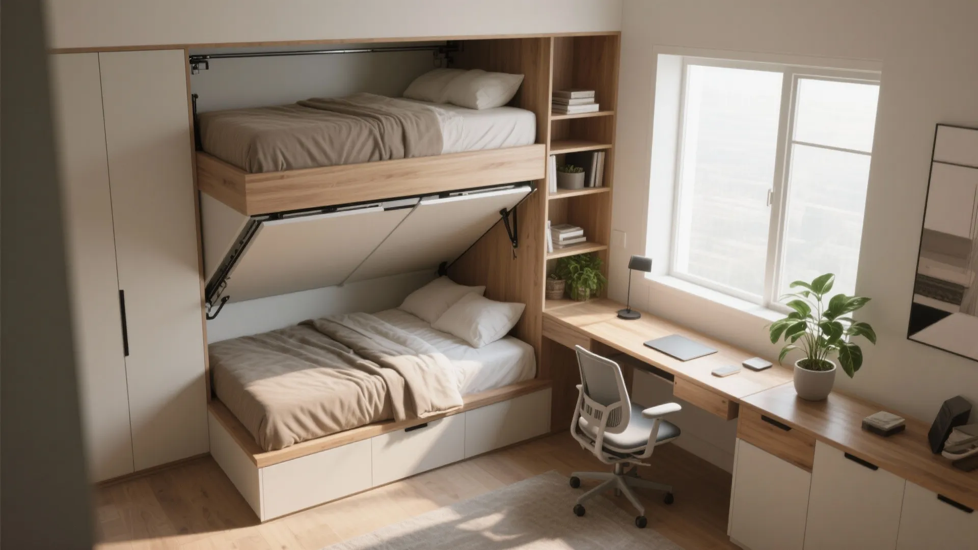 1. Dual-purpose bedrooms: sleep + workspace