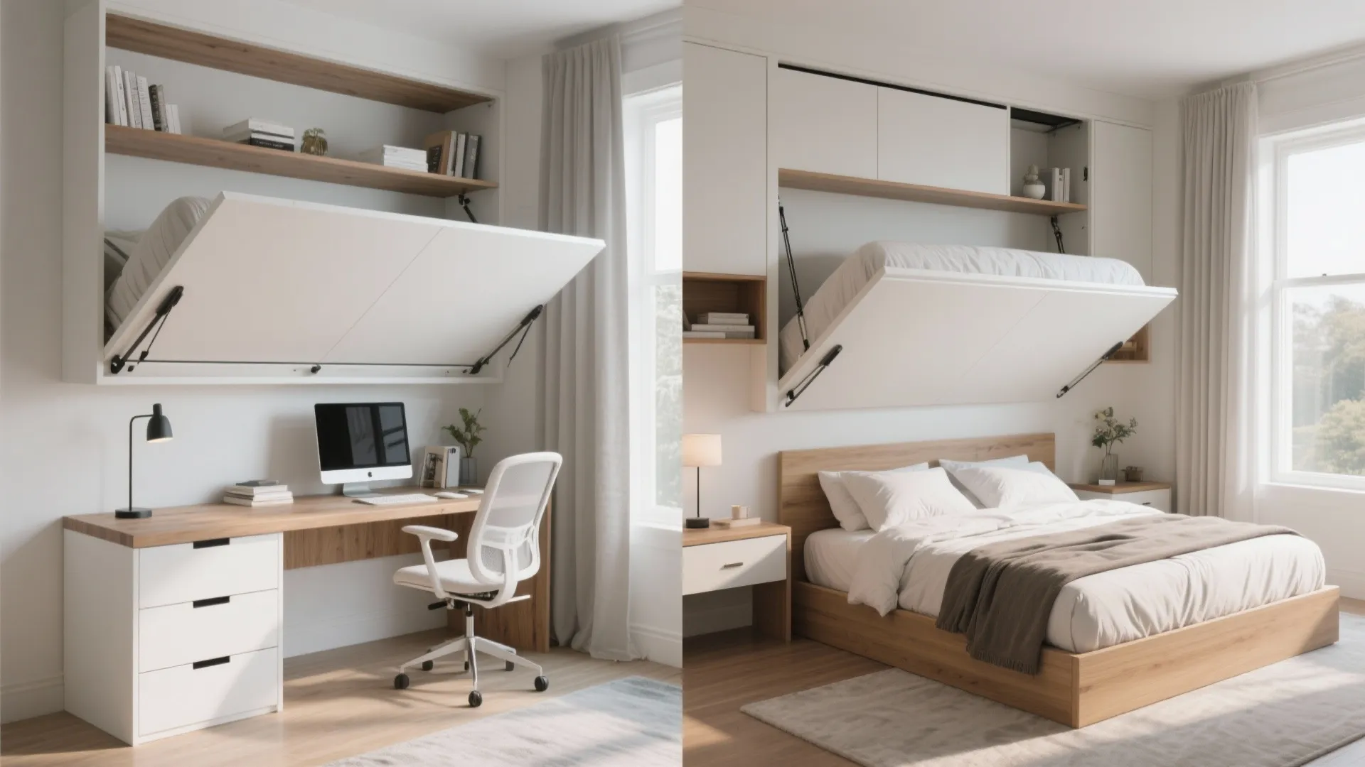 4. Murphy Bed Over a Work Zone