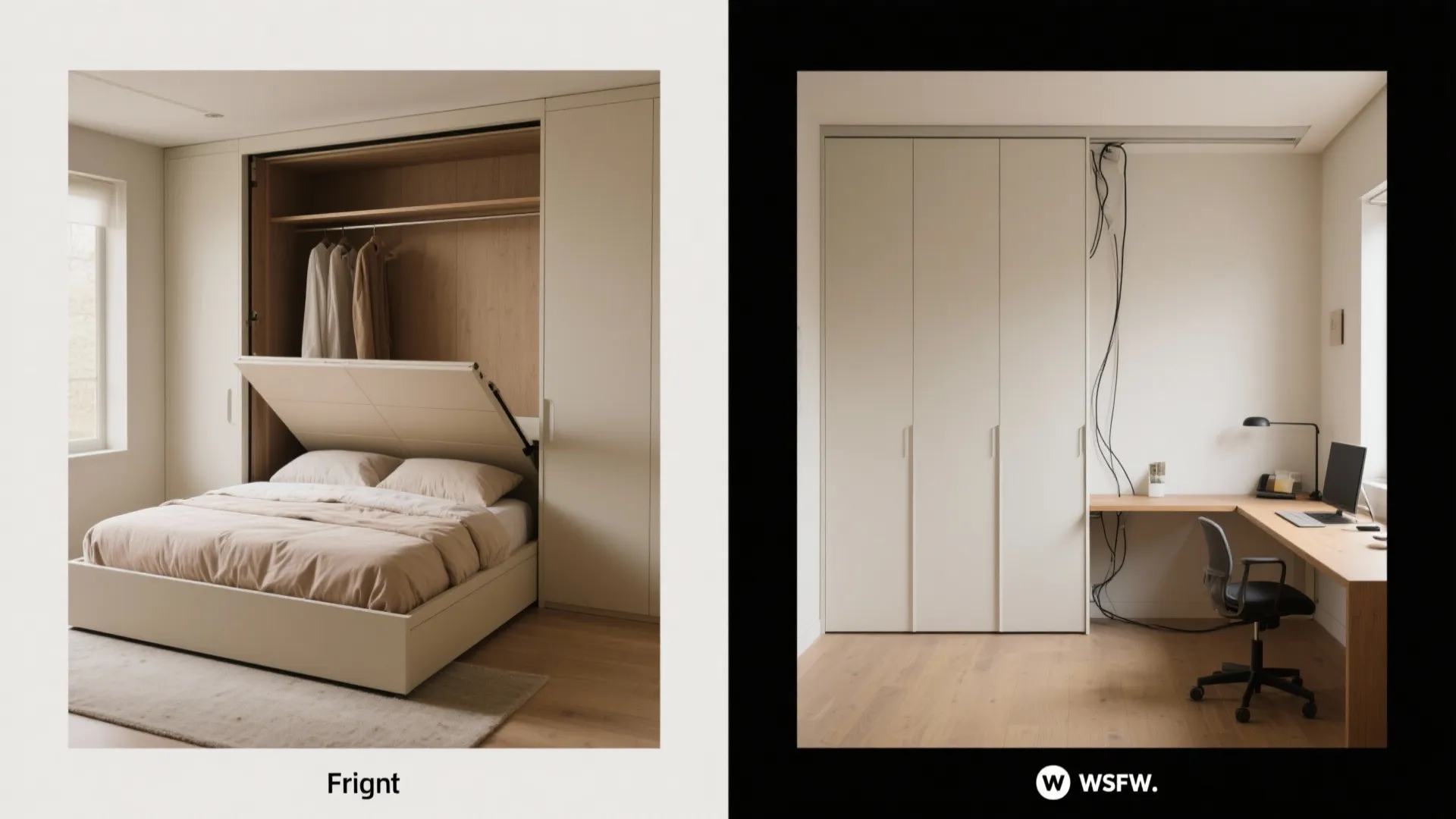 Convertible furniture for guest room and study