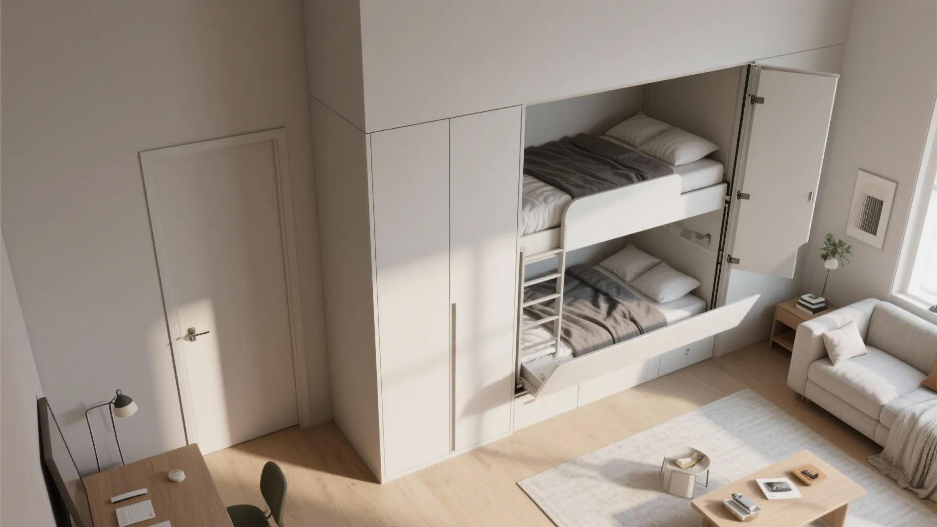 3. Murphy-Style Foldaway Bunk