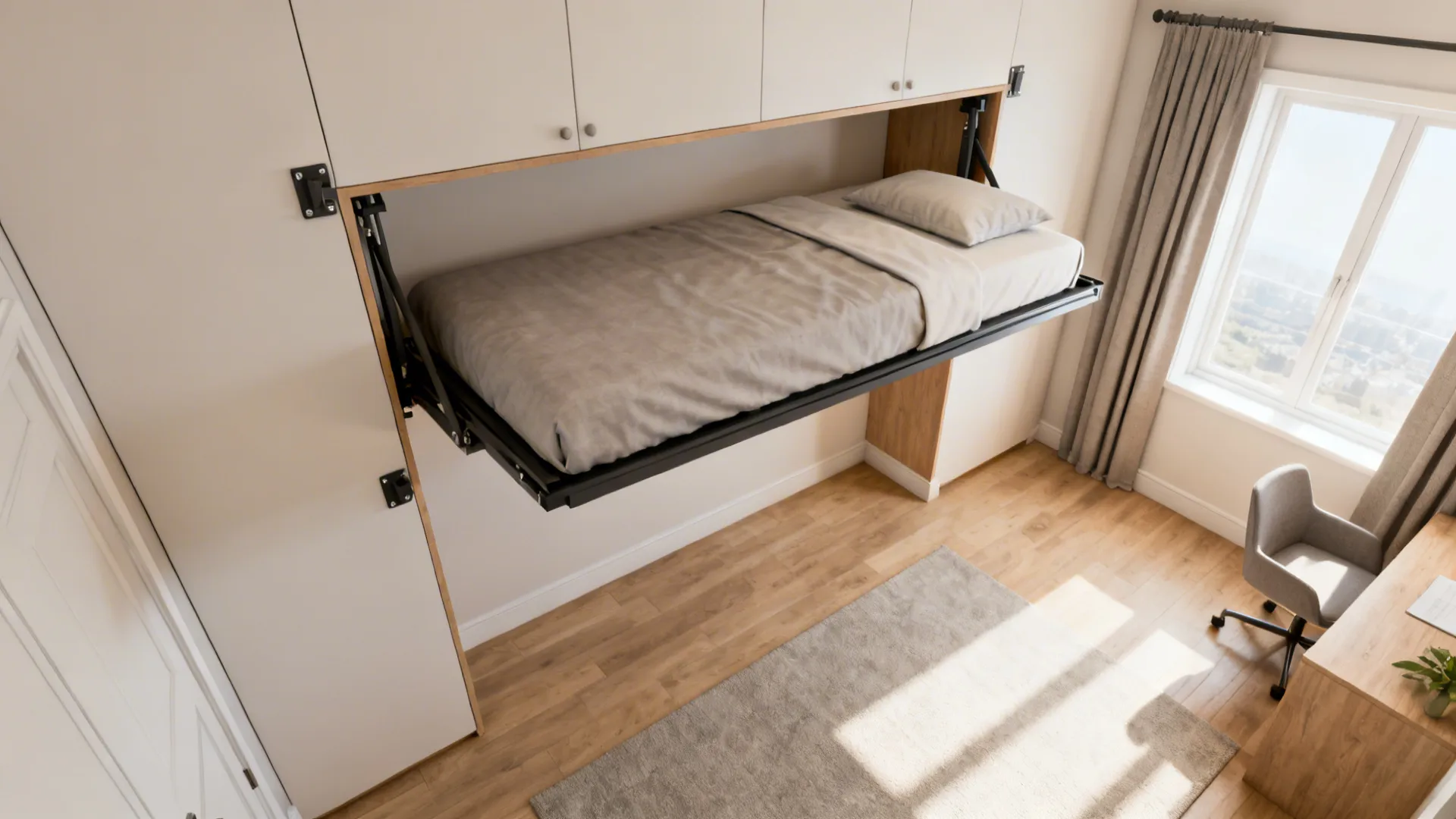 3. Fold-Down Murphy Bunk System