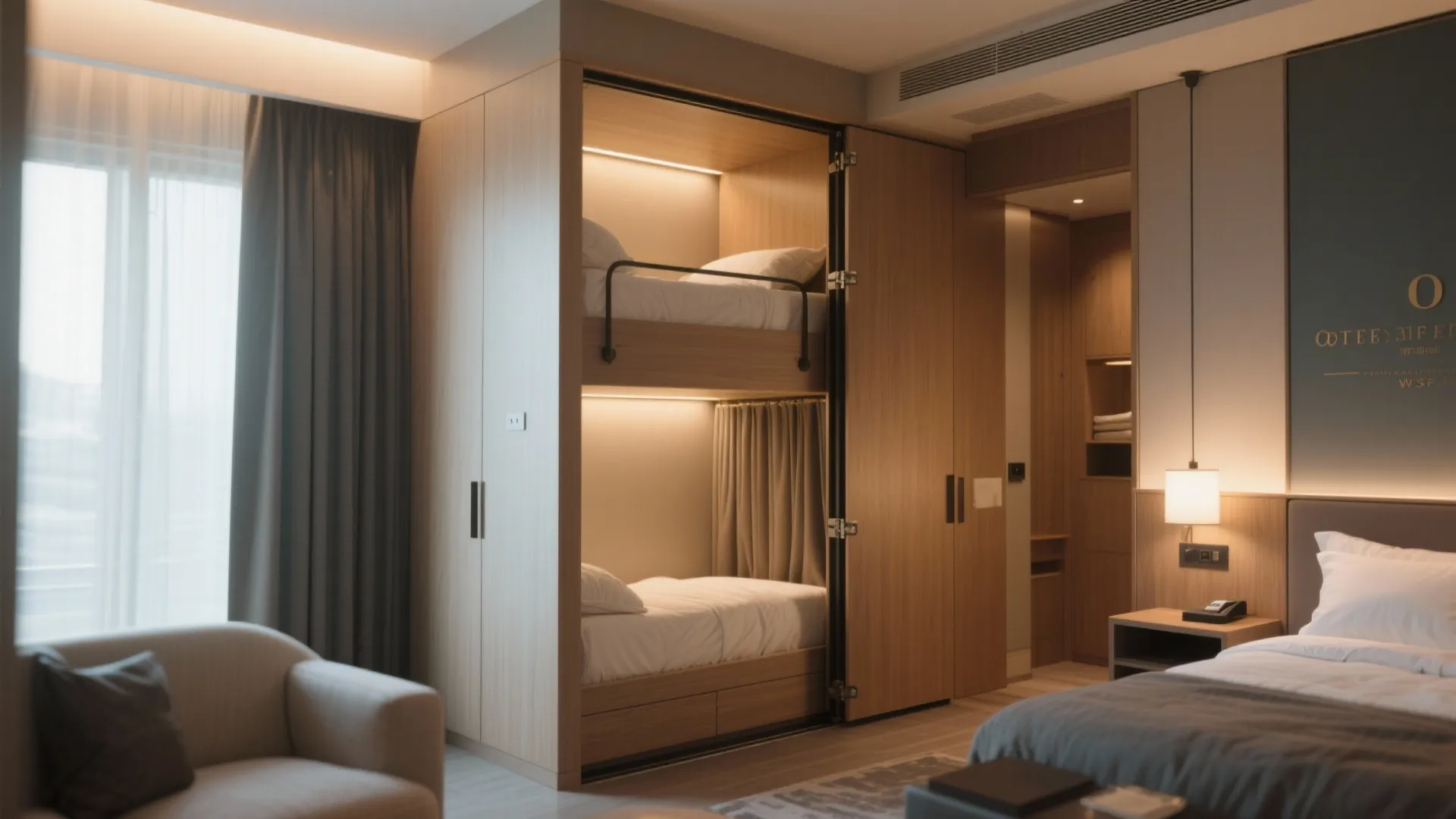 2. Built-In Bunks or Murphy Beds for Flexible Occupancy