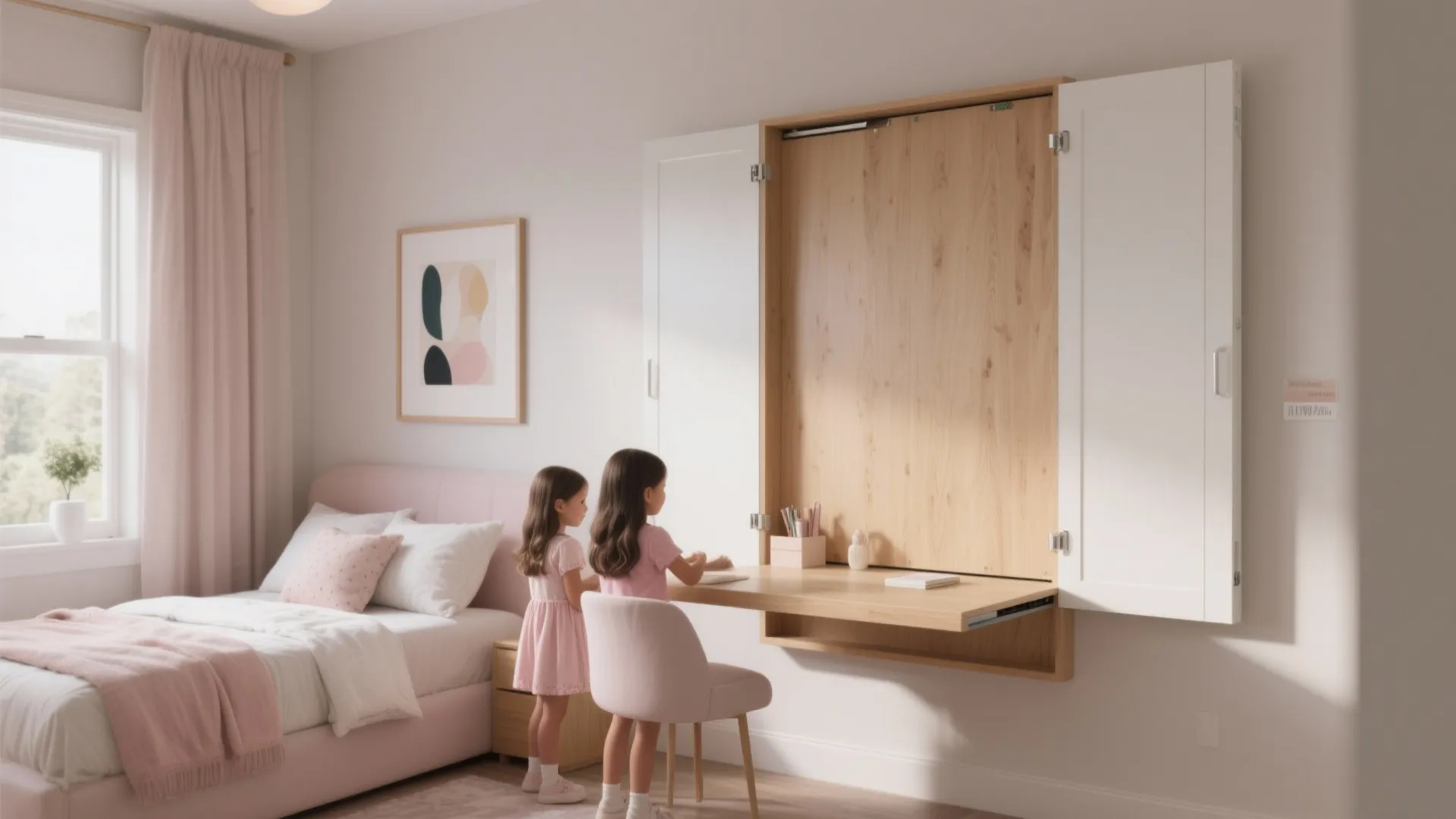 5. Fold-down Murphy Desk