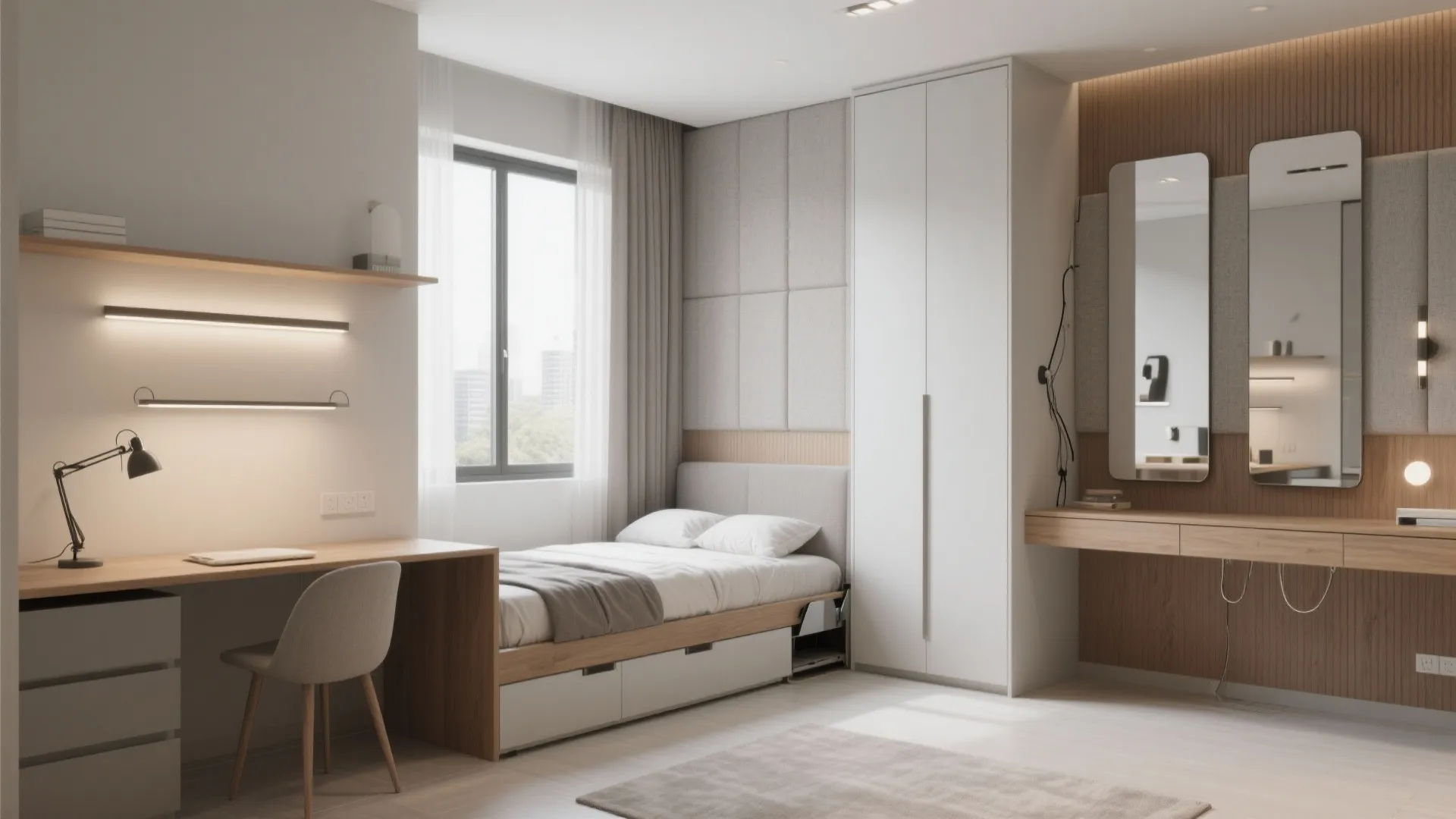 Flexi second bedroom: guest room, study, and gym in one