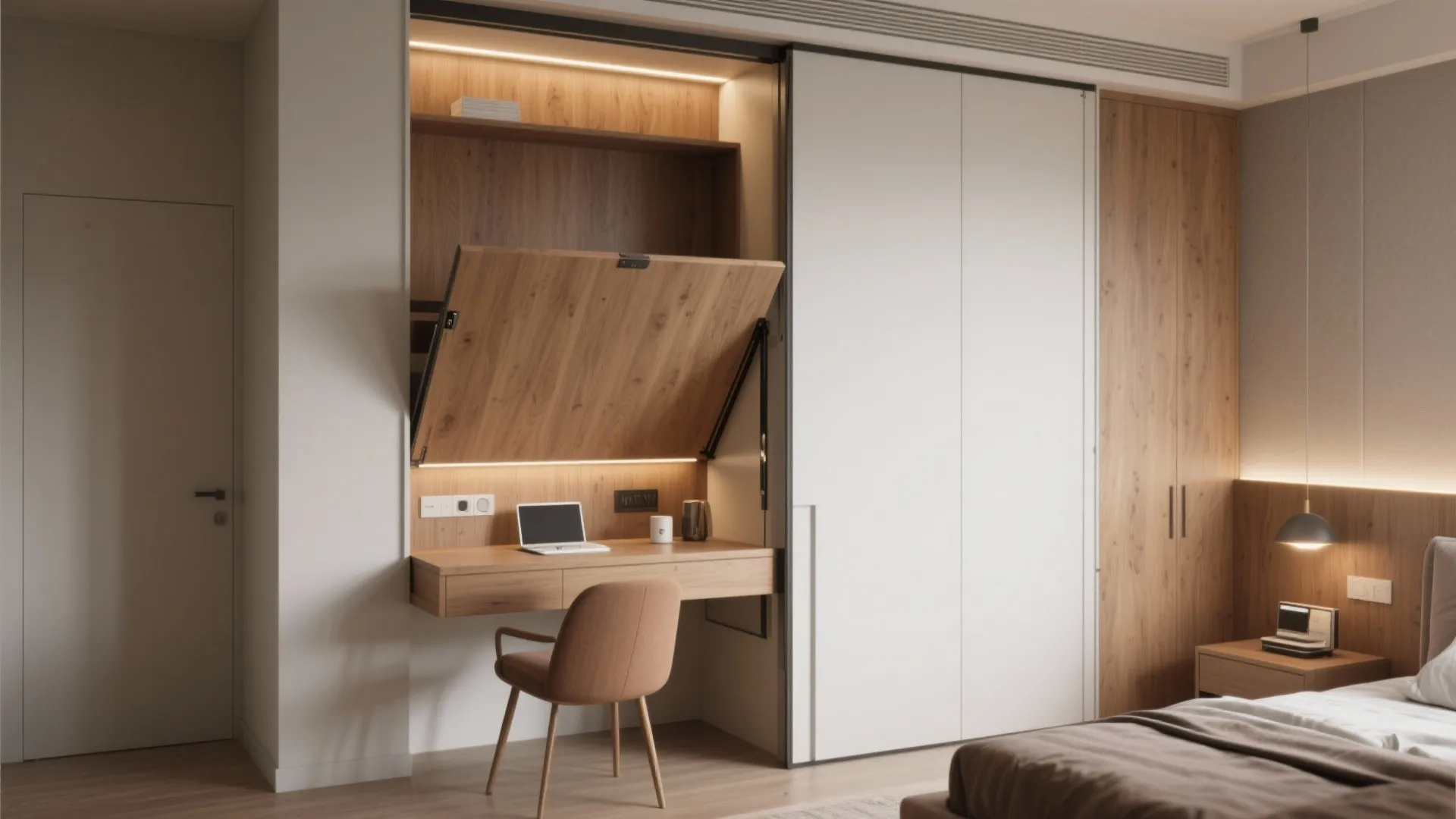 3. Fold-Down Murphy Desk