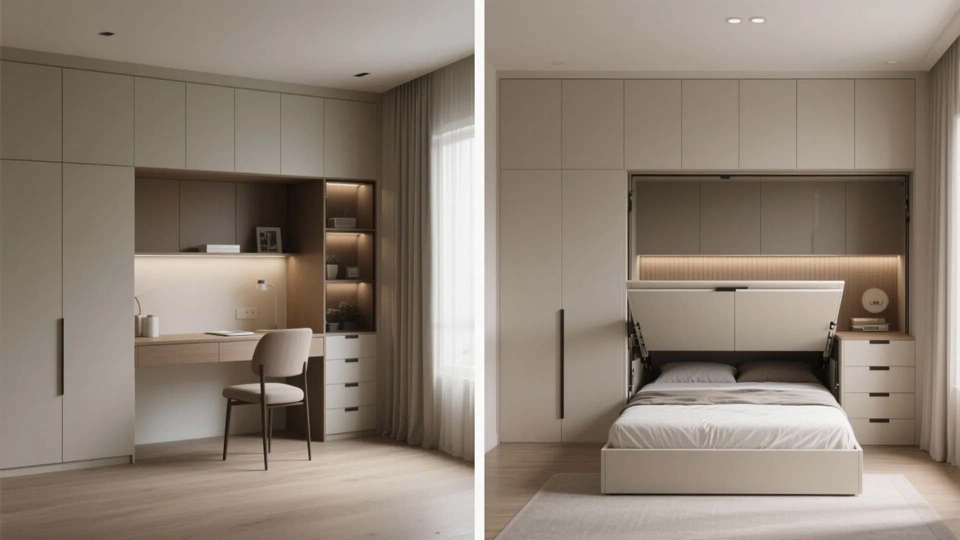 6. Murphy Desk with Cabinets