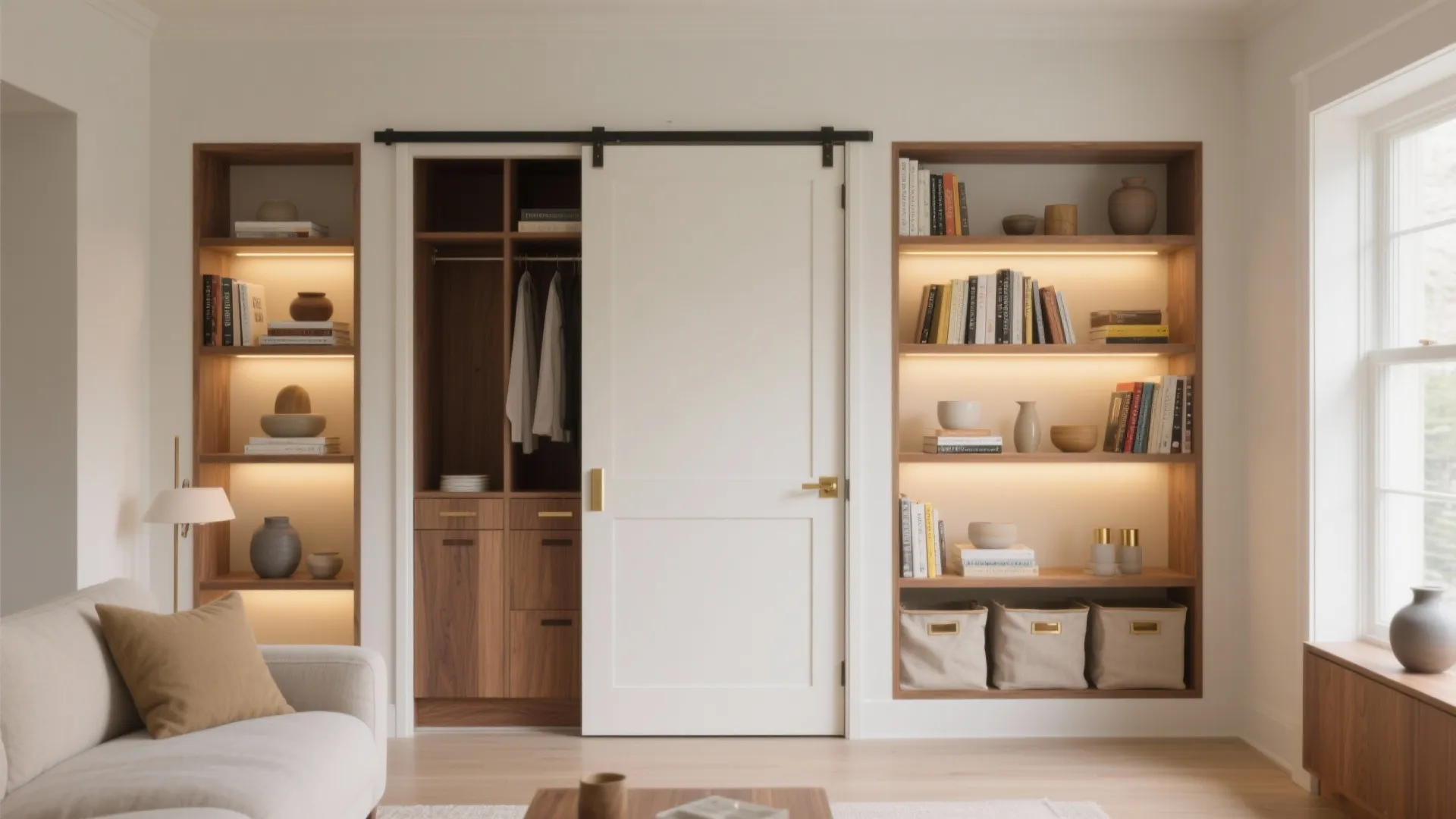 DIY Murphy Door Bookcase: Space-Saving Hidden Storage Ideas: 1 Minute to Maximize Every Inch—Effortless Guide to DIY Murphy Door Bookcase