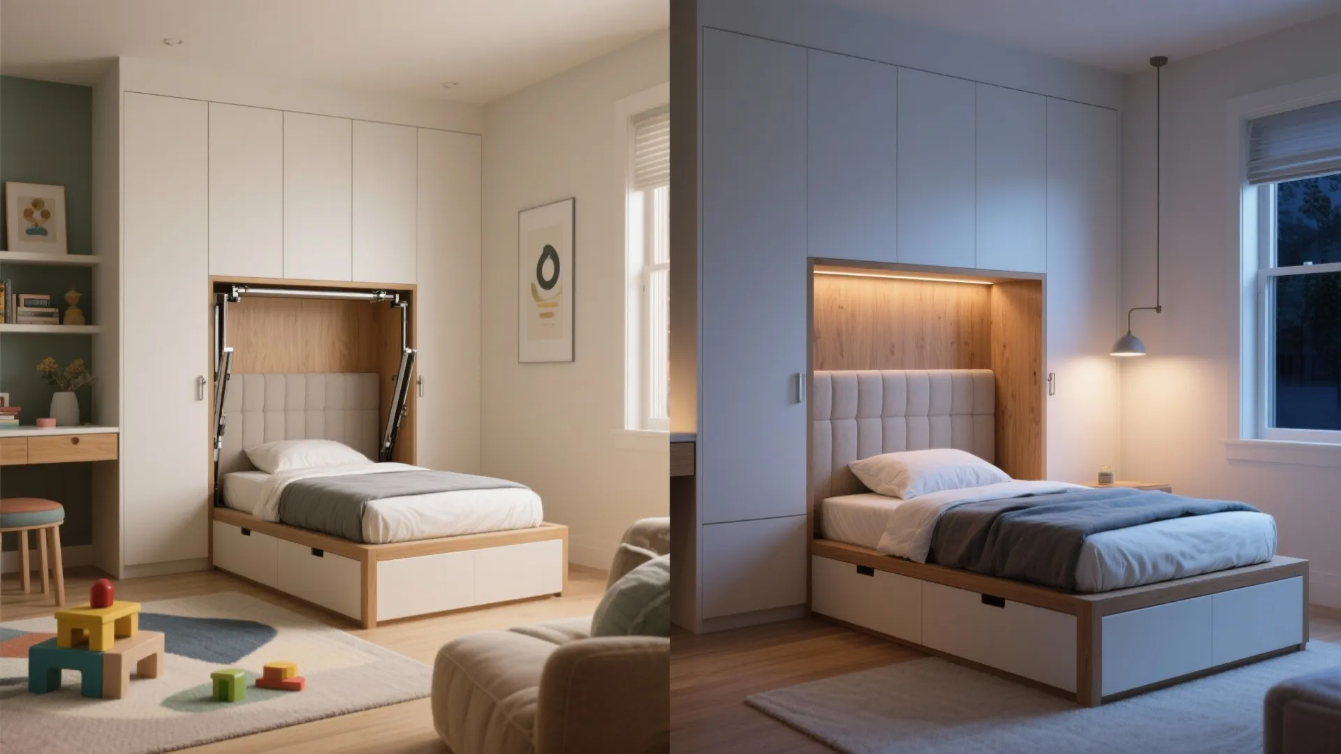 5. Murphy or Fold-Down Twin Beds