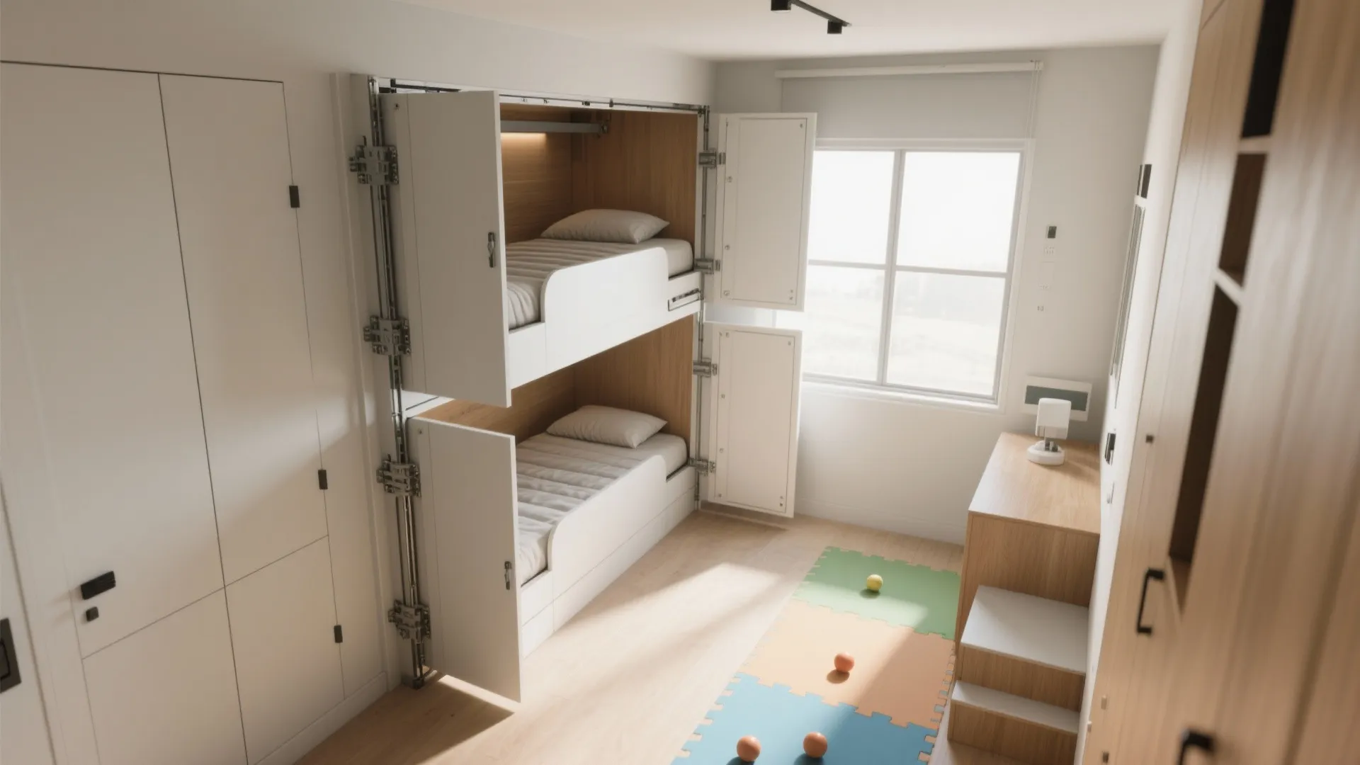 Murphy-Style Bunks that Fold Away