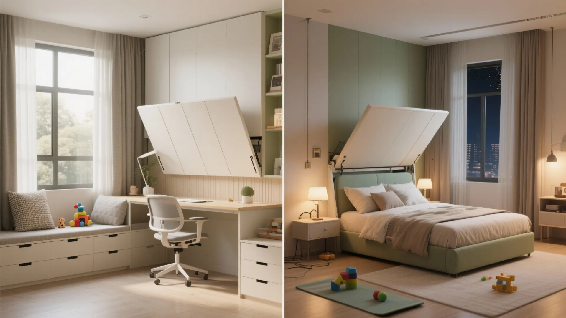 5) Multipurpose third bedroom: study by day, guest room by night