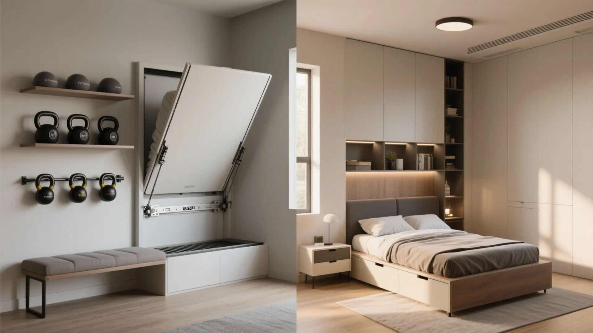 4. Multi-functional Murphy Bed Gym