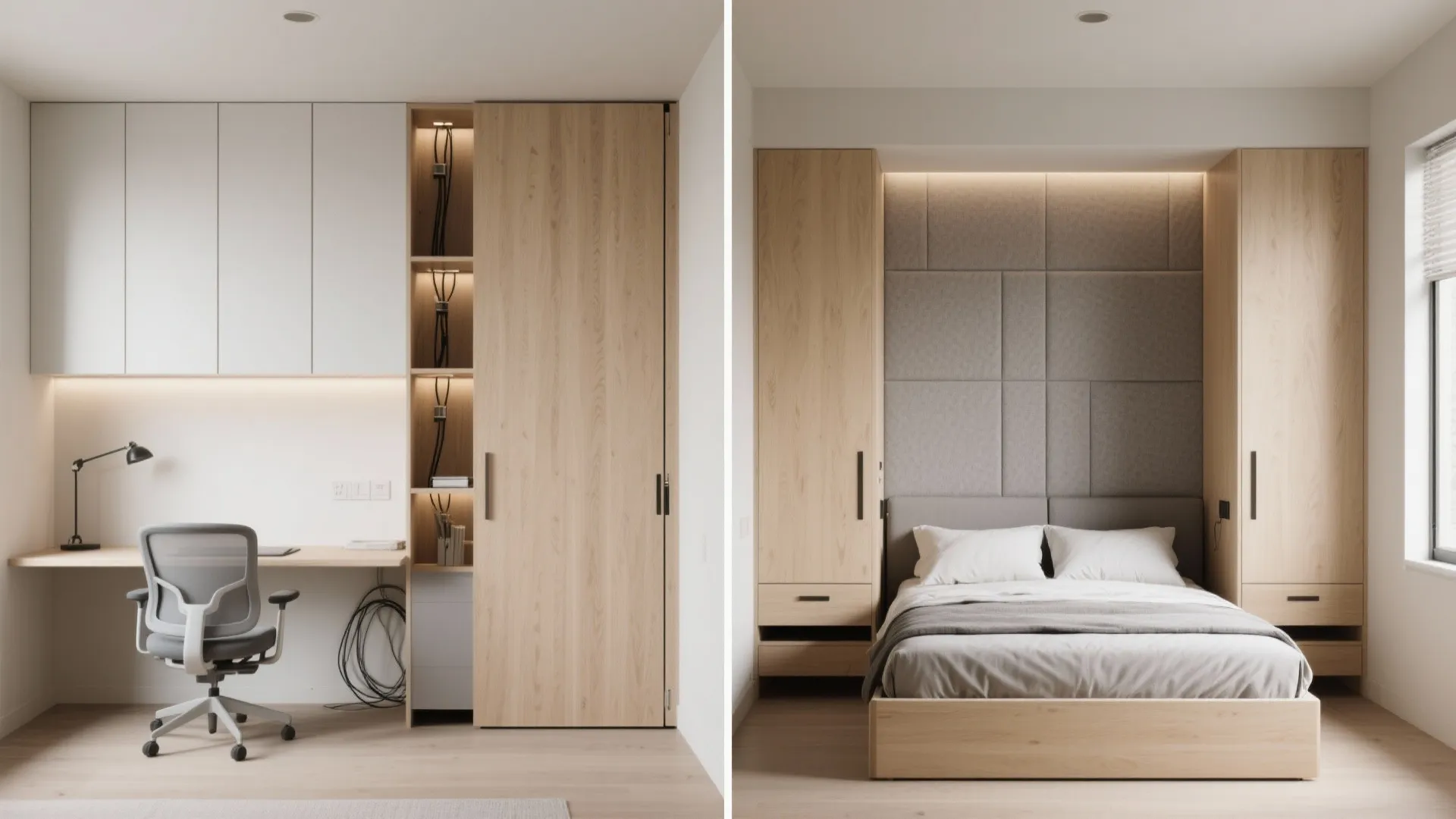 Flexible Guest Room–Home Office With a Disappearing Bed