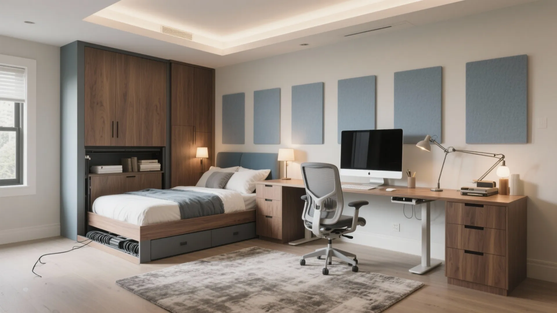 Small Home Office with Murphy Bed: Design Ideas That Maximize Space: 1 Minute to Cleverly Transform Your Workspace (and Sleeping Zone!)