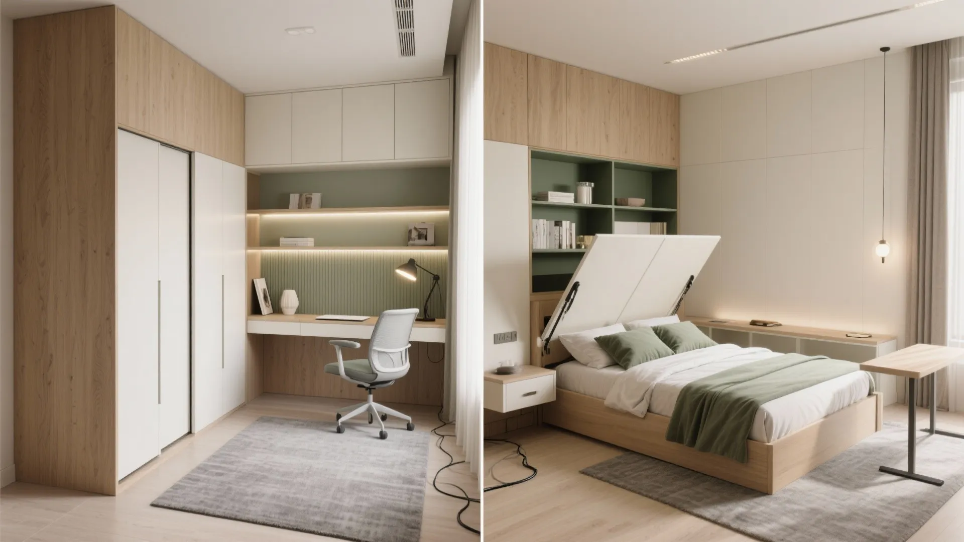 4) Multi-functional third bedroom: a guest room, study, and play space in one