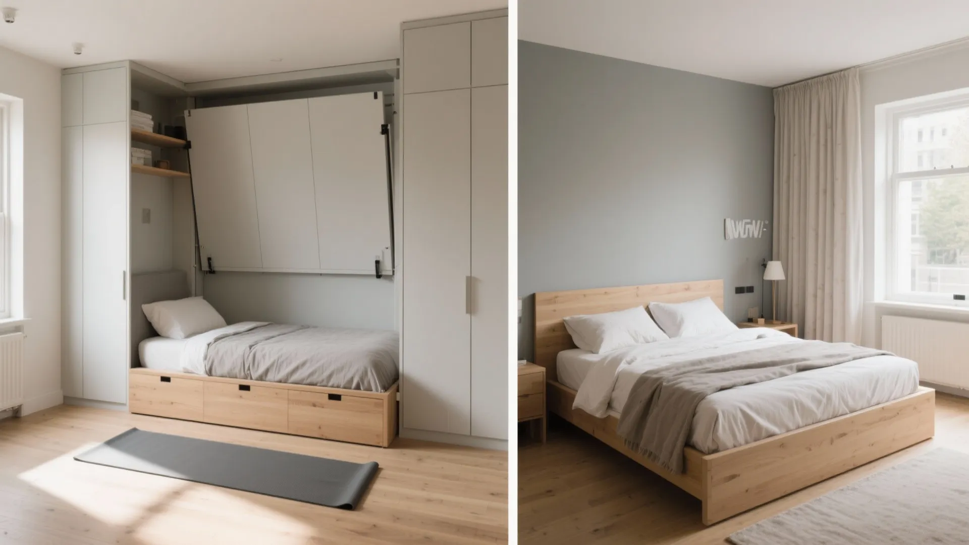 Queen Murphy or Lift-Up Ottoman: Day–Night Transformer