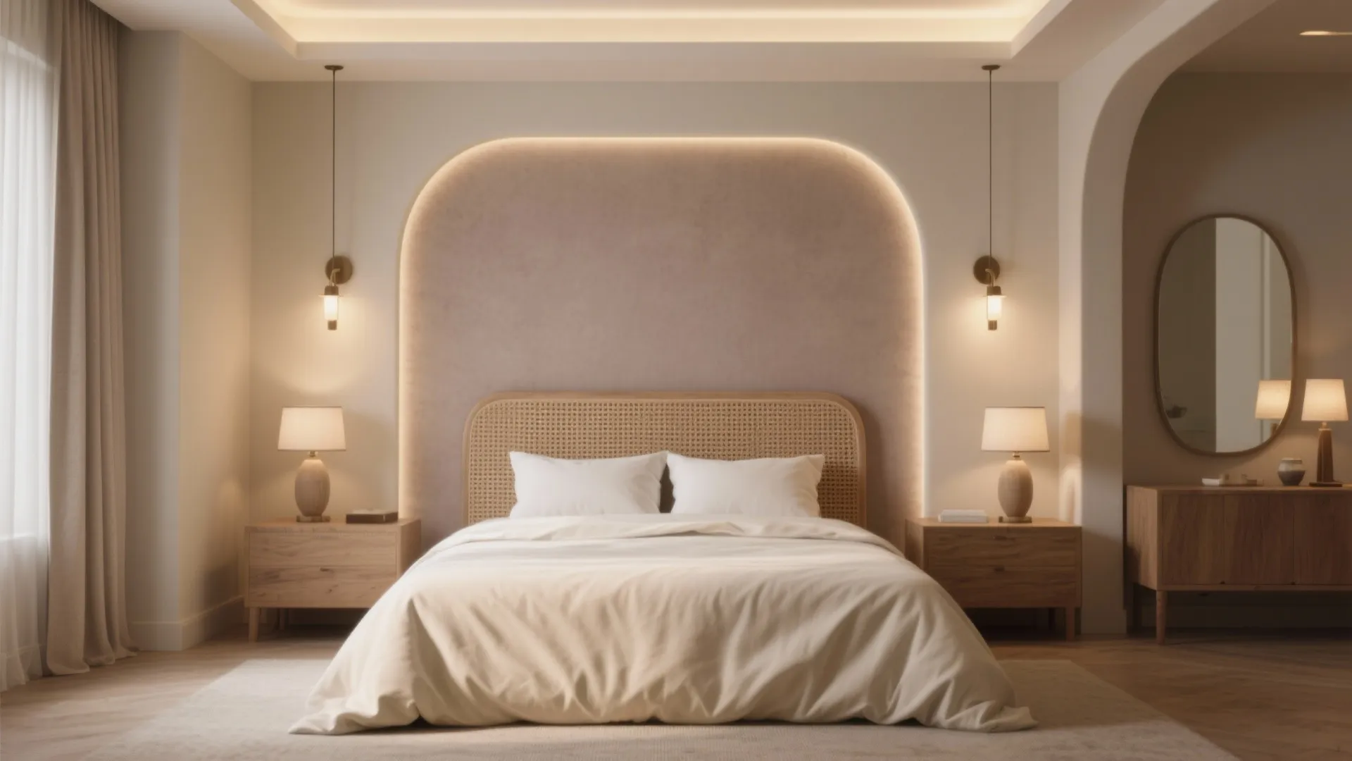 1. Subtle Mushroom Accent Wall