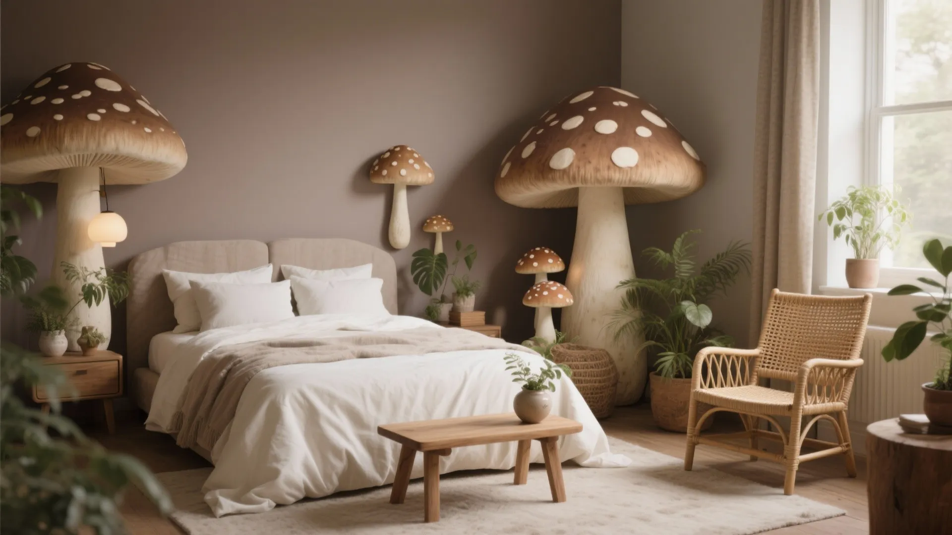5 Mushroom Bedroom Decor Ideas: Whimsical, tiny and practical mushroom bedroom decor inspirations I use in real projects