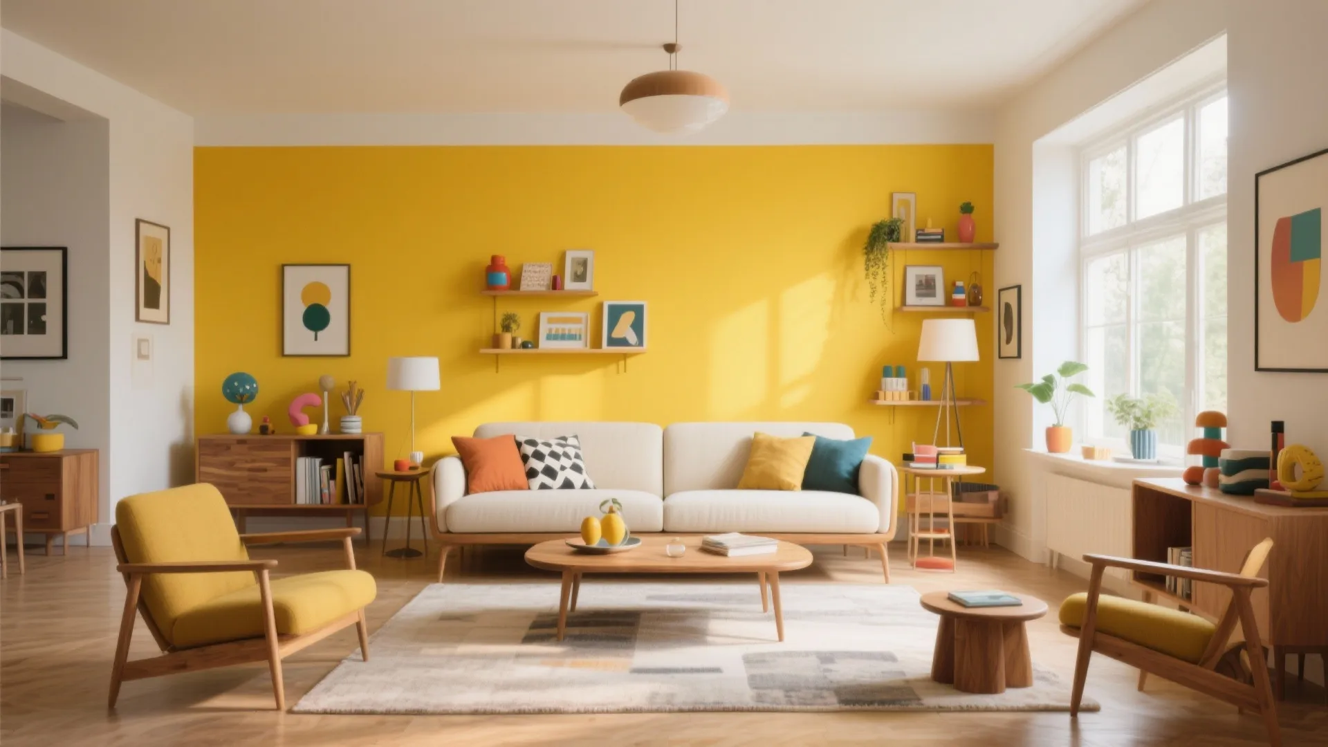 10. Bold Mustard Accent