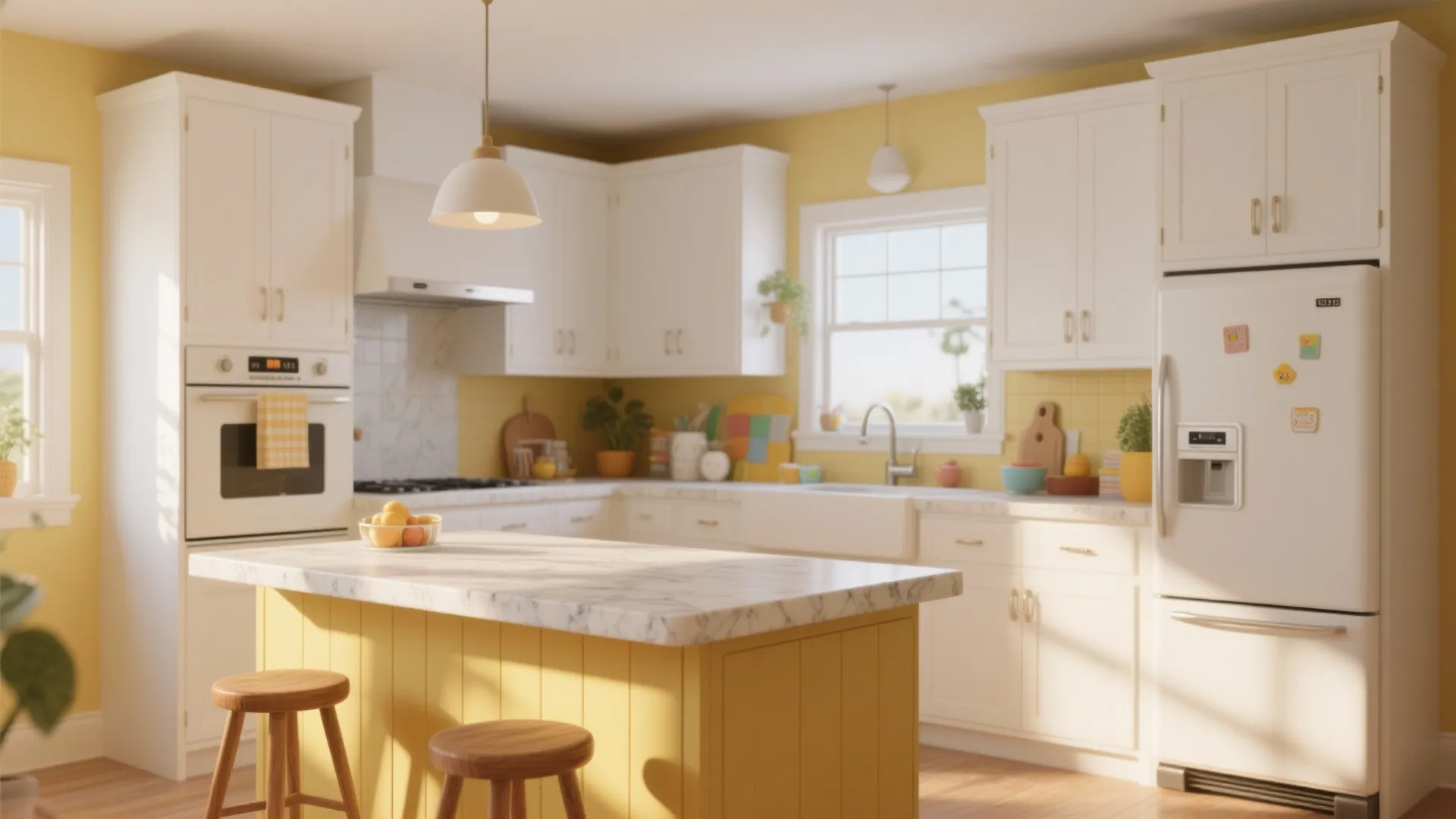 5. Soft Yellow or Mustard for Cheerful Warmth