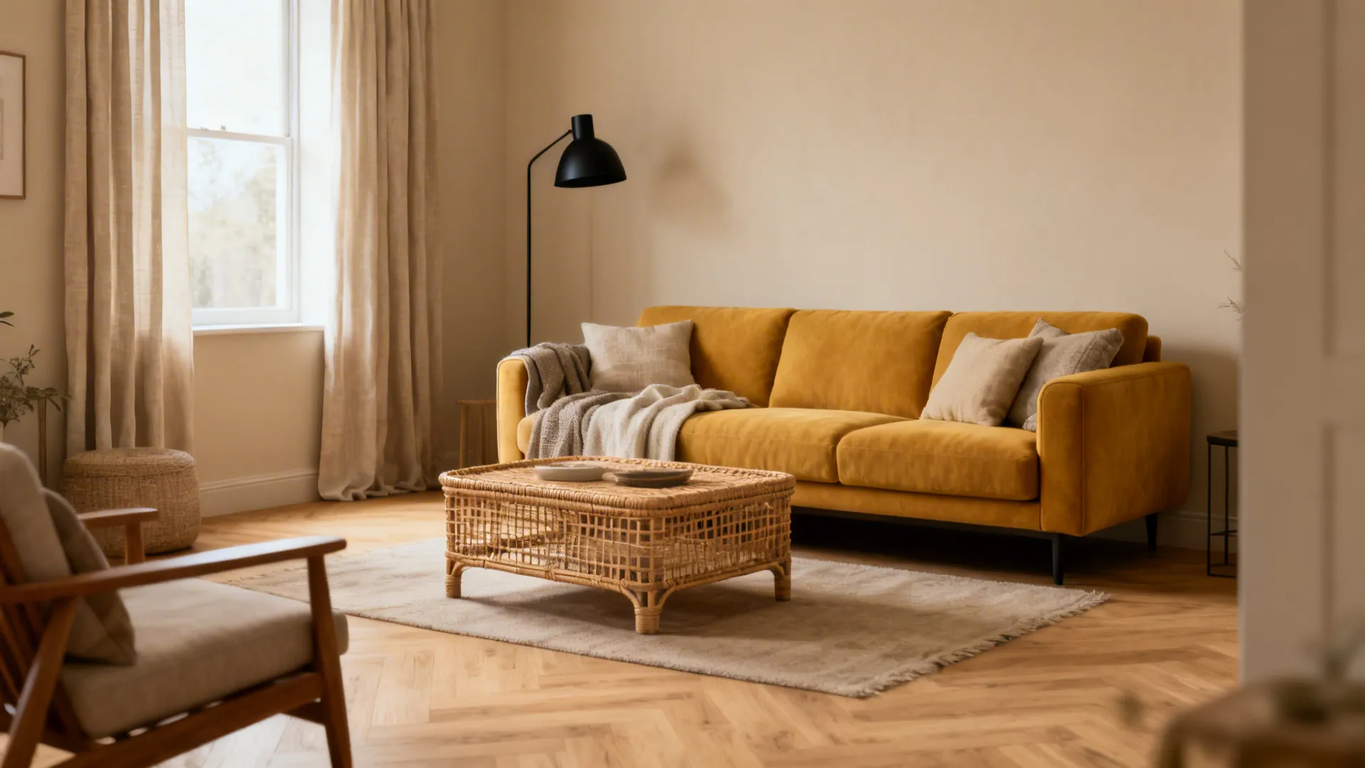 Mustard Yellow Sofa Ideas: 5 Small-Space Inspirations: How I learned to love a mustard yellow sofa (and make it work in tiny living rooms)