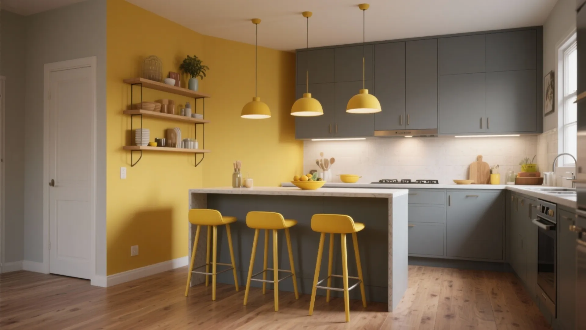Mustard Yellow: Cheerful and Retro