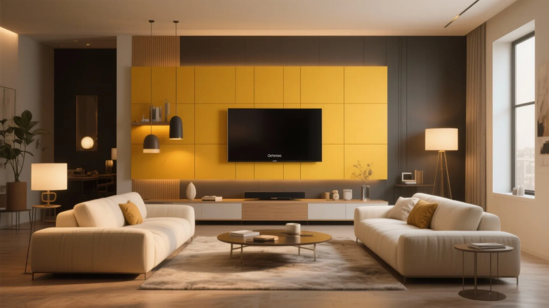 7. Bold Mustard Accent