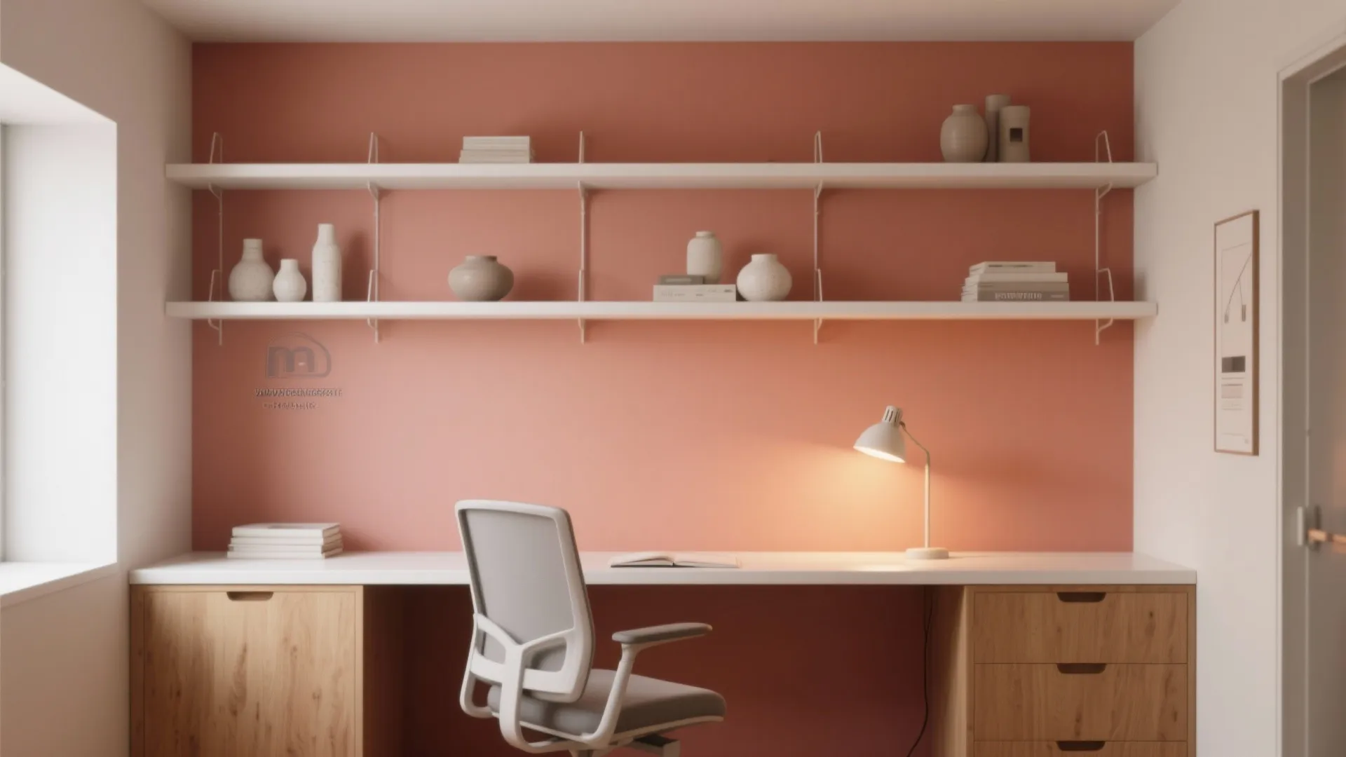 2. Muted Coral Accent for Energy without Overwhelm