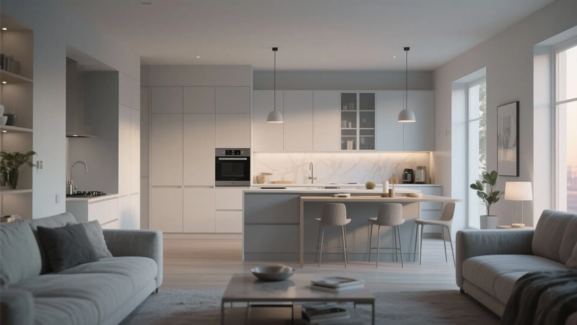 5. Muted White with Gray Undertone (Sophisticated & Subtle)