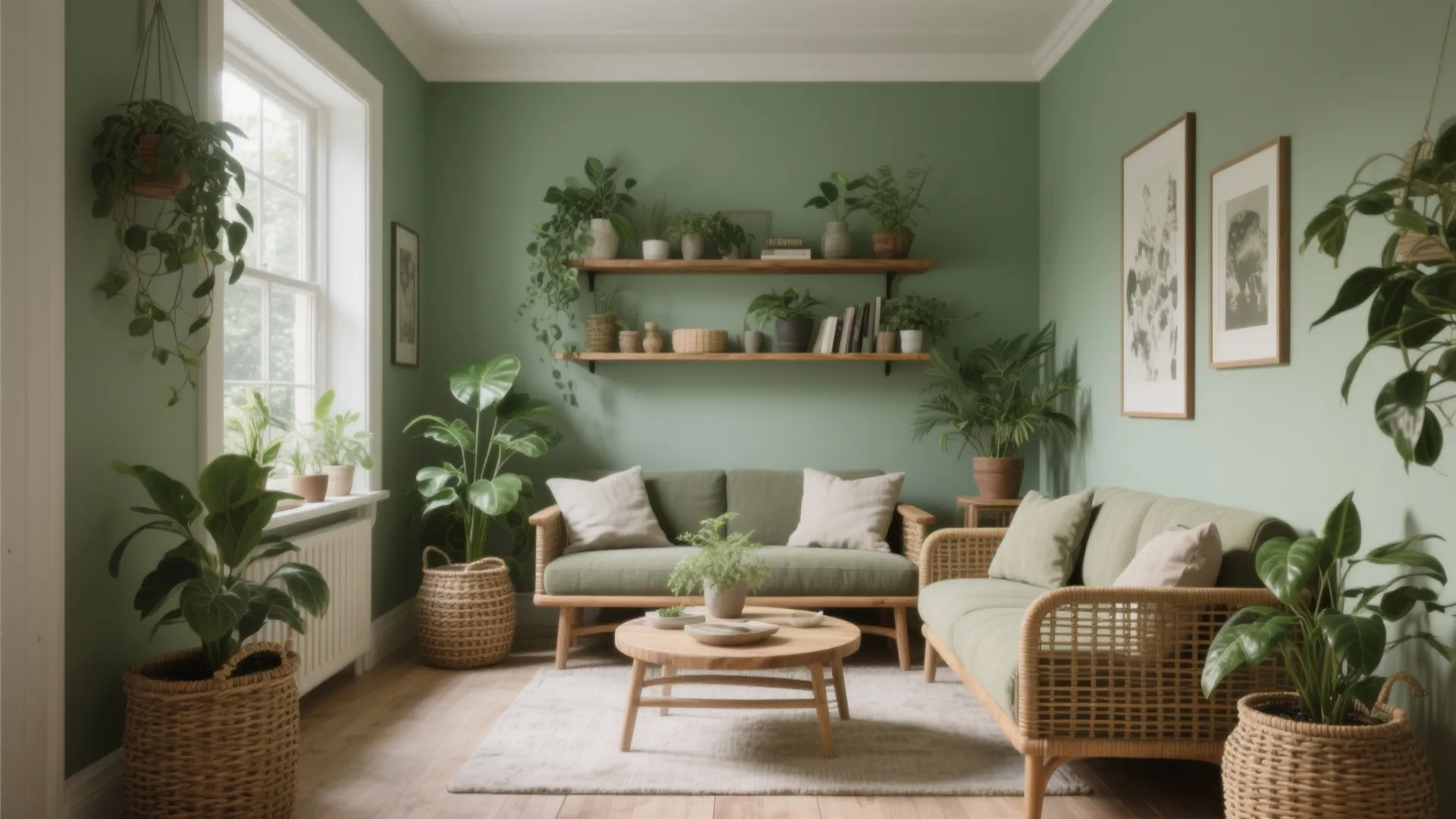 3. Muted Greens for Calm and Connection